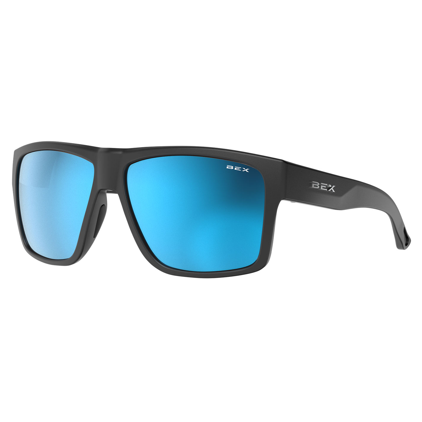 BEX Pillar Black & Sienna Blue Sunglasses - Image 1