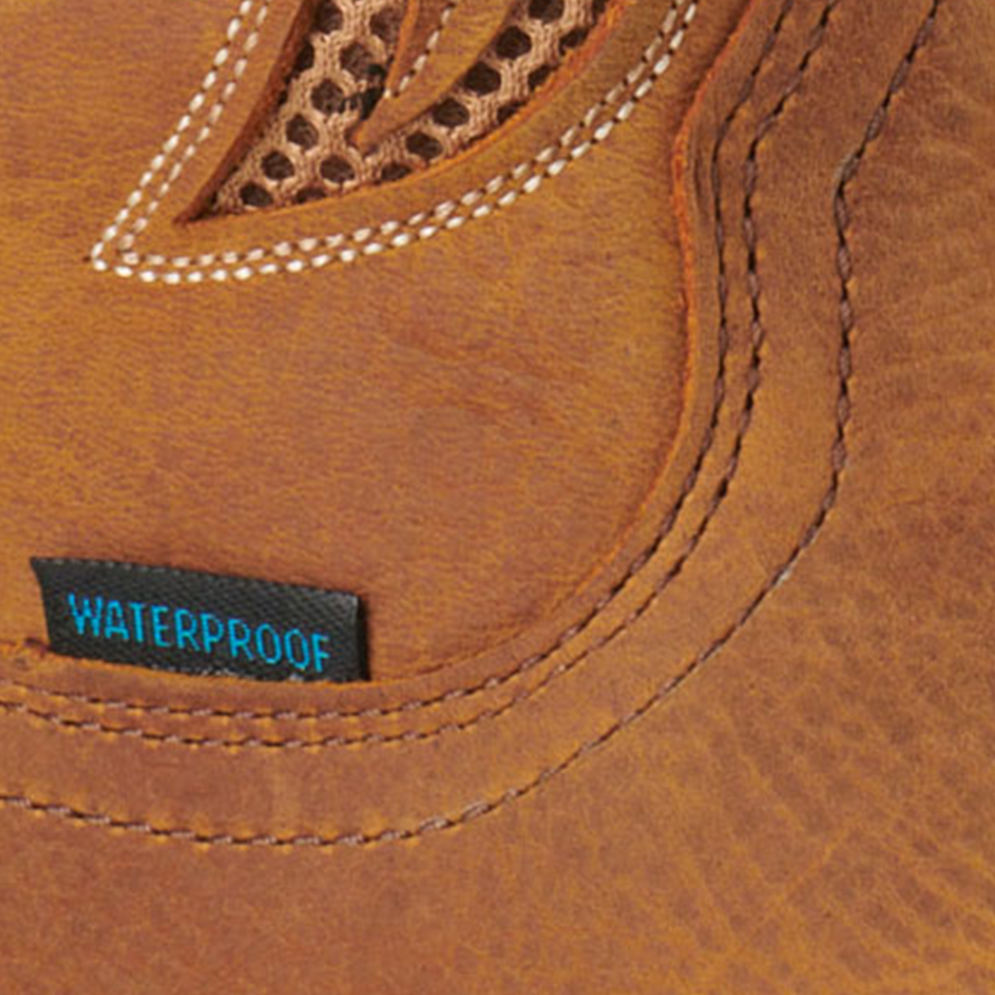 Ariat Women's Anthem Toasted Wheat VentTEK Waterproof Wide Square Toe Cowboy Boots - Image 1