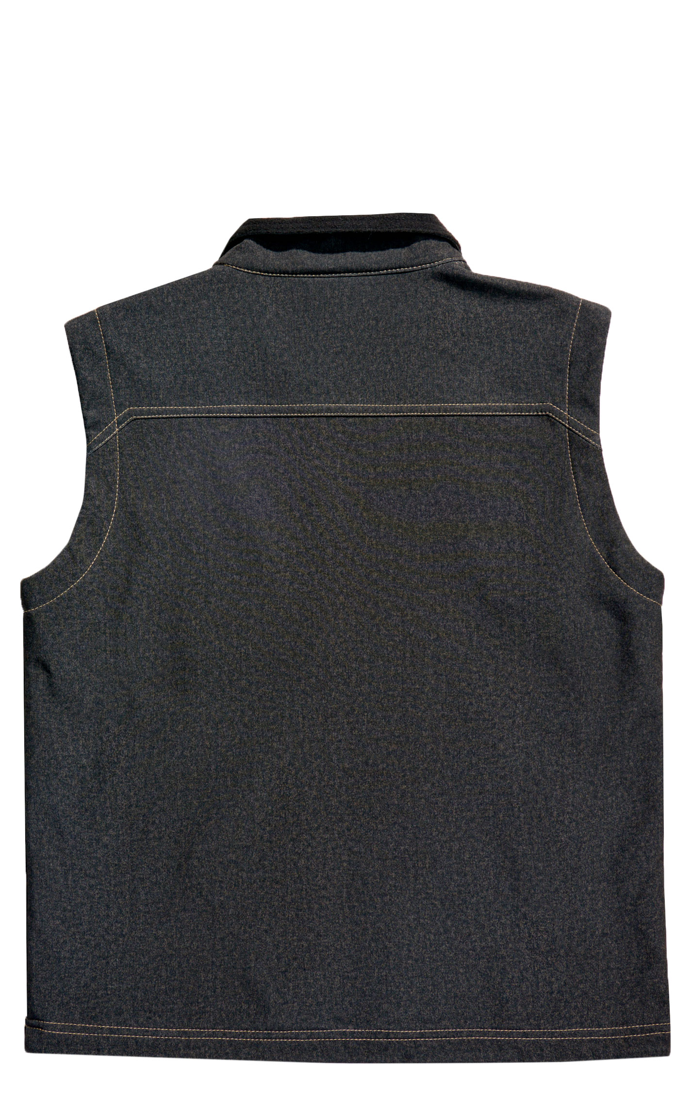 Rafter C Boy's Gray Soft Shell Zippered Vest - Image 1