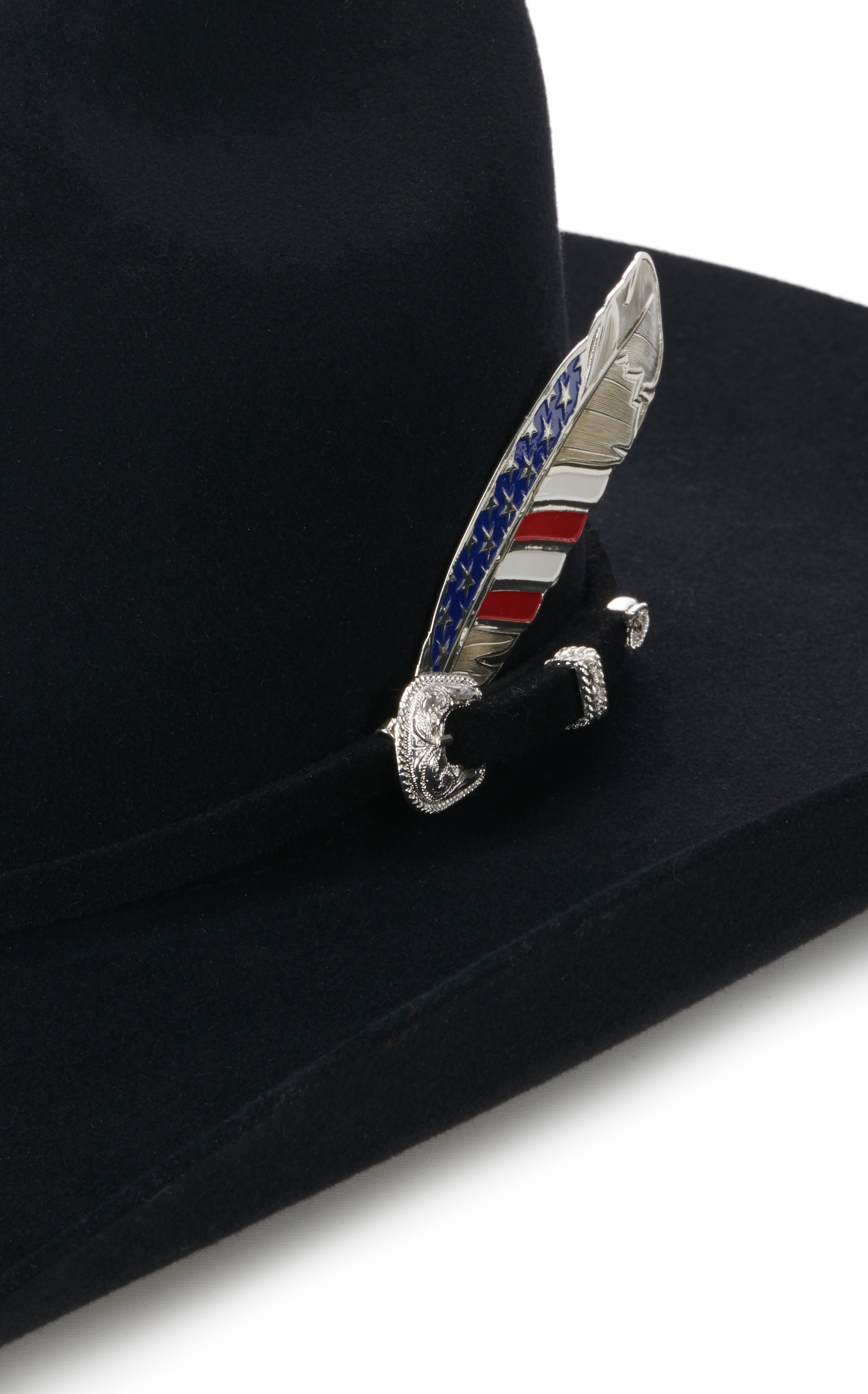 Montana Silversmiths Stars and Stripes Hat Feather - Image 1