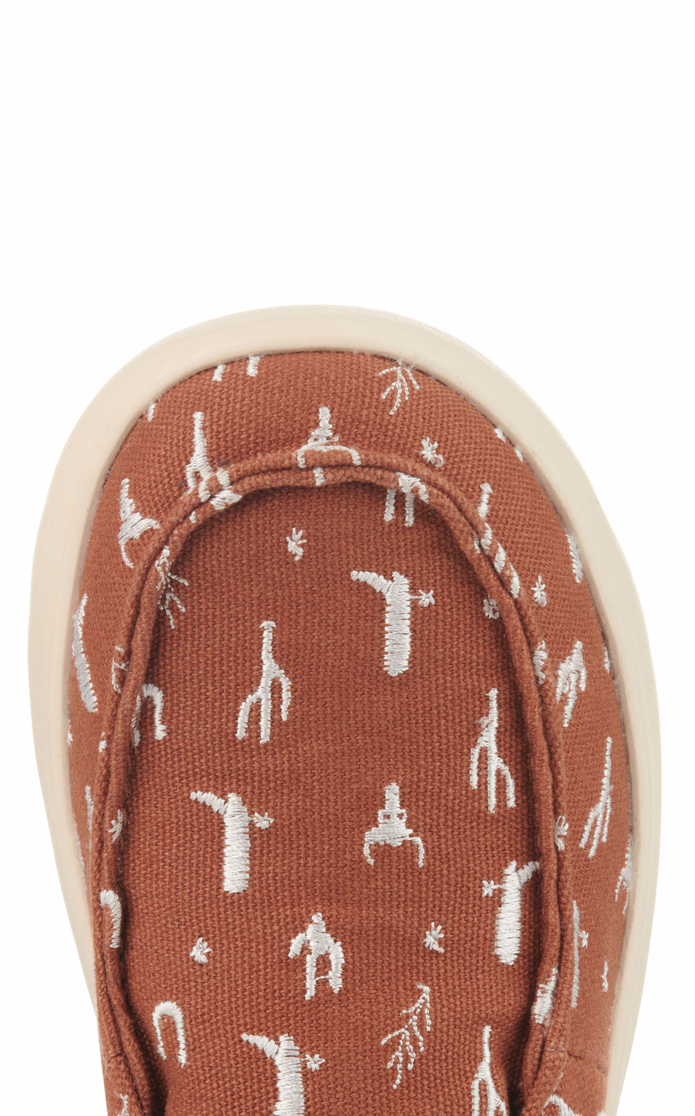 Ariat Women's Hilo Sorrel Western Icons Embroidery Canvas Lace Up Casual Shoes - Image 1