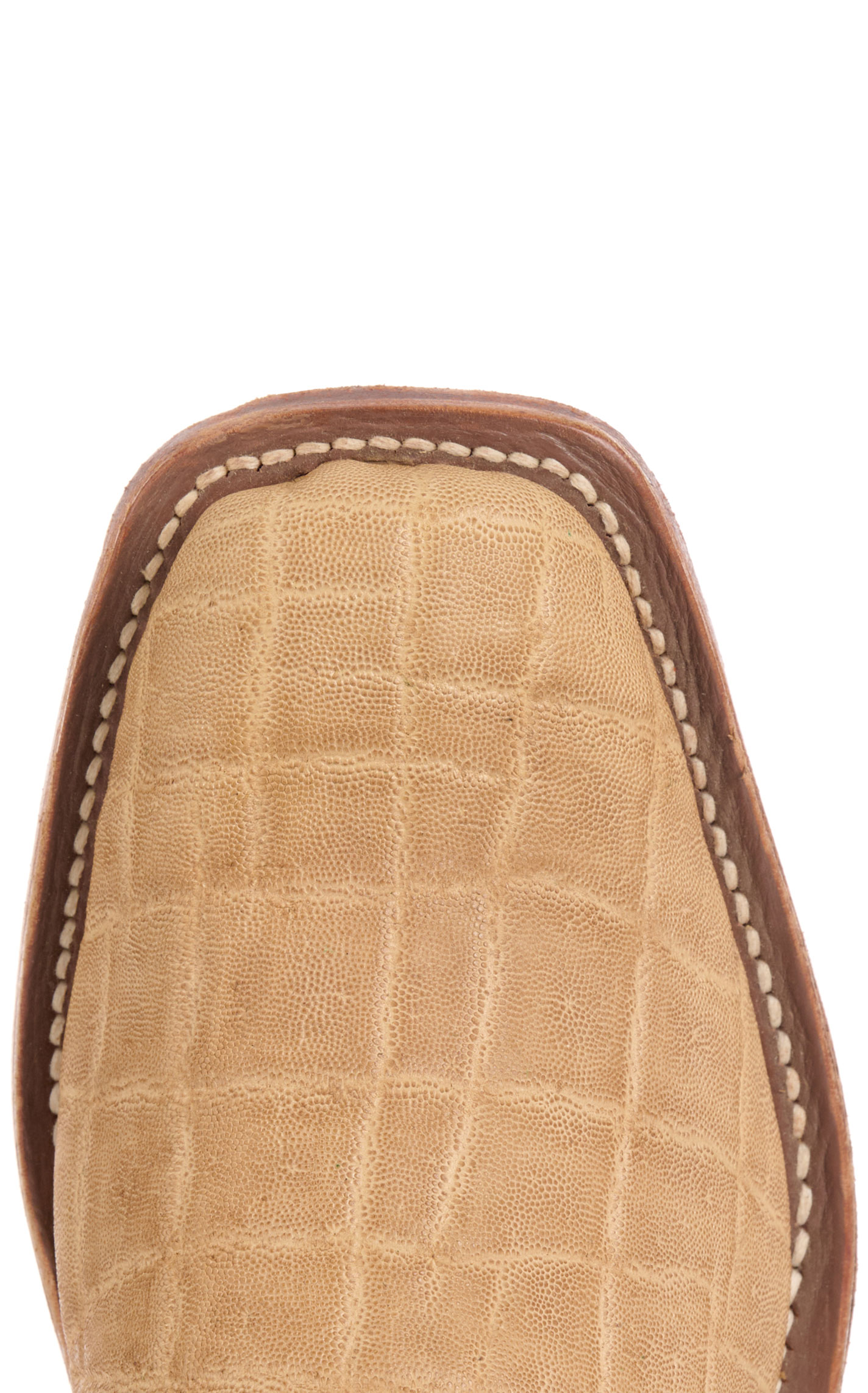 Anderson Bean Men's Regal Blue & Umber Elephant & Kidskin Cutter Toe Cowboy Boots - Image 1