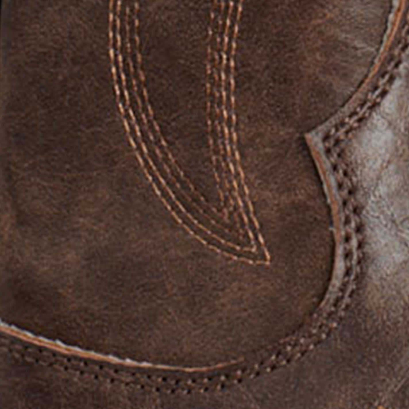 Roper Women's Brown Faux Leather Scroll Snip Toe Cowboy Boots - Image 1
