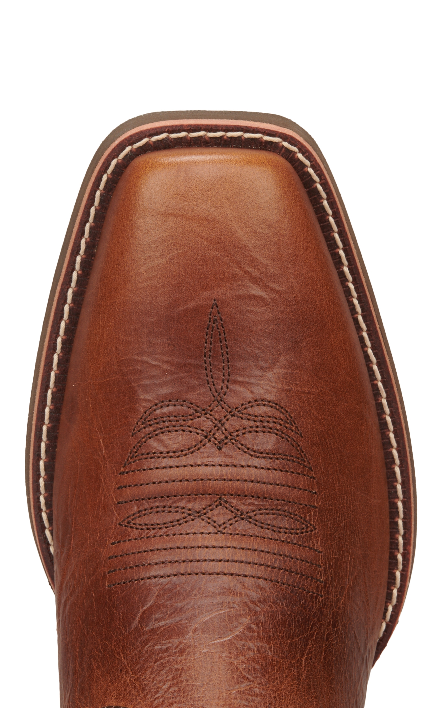 Ariat Men's Sport Herdsman Peanut Butter & Brown Punchy Toe Cowboy Boots - Image 1