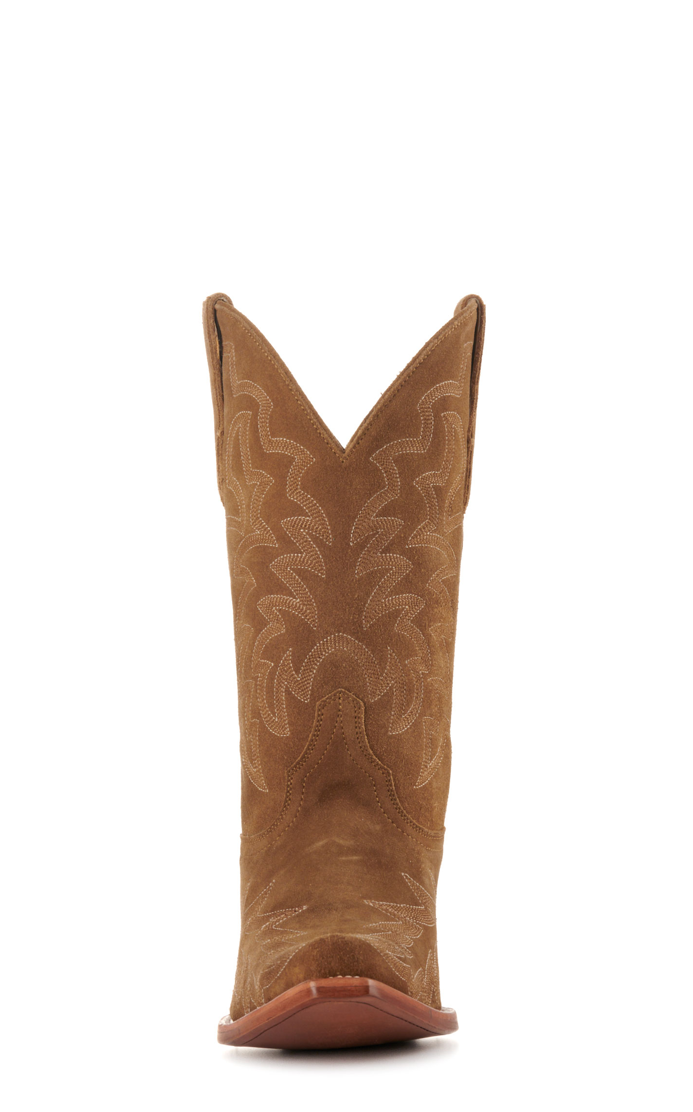 Cavender's Women's Sand Suede Snip Toe Cowboy Boots - Image 1