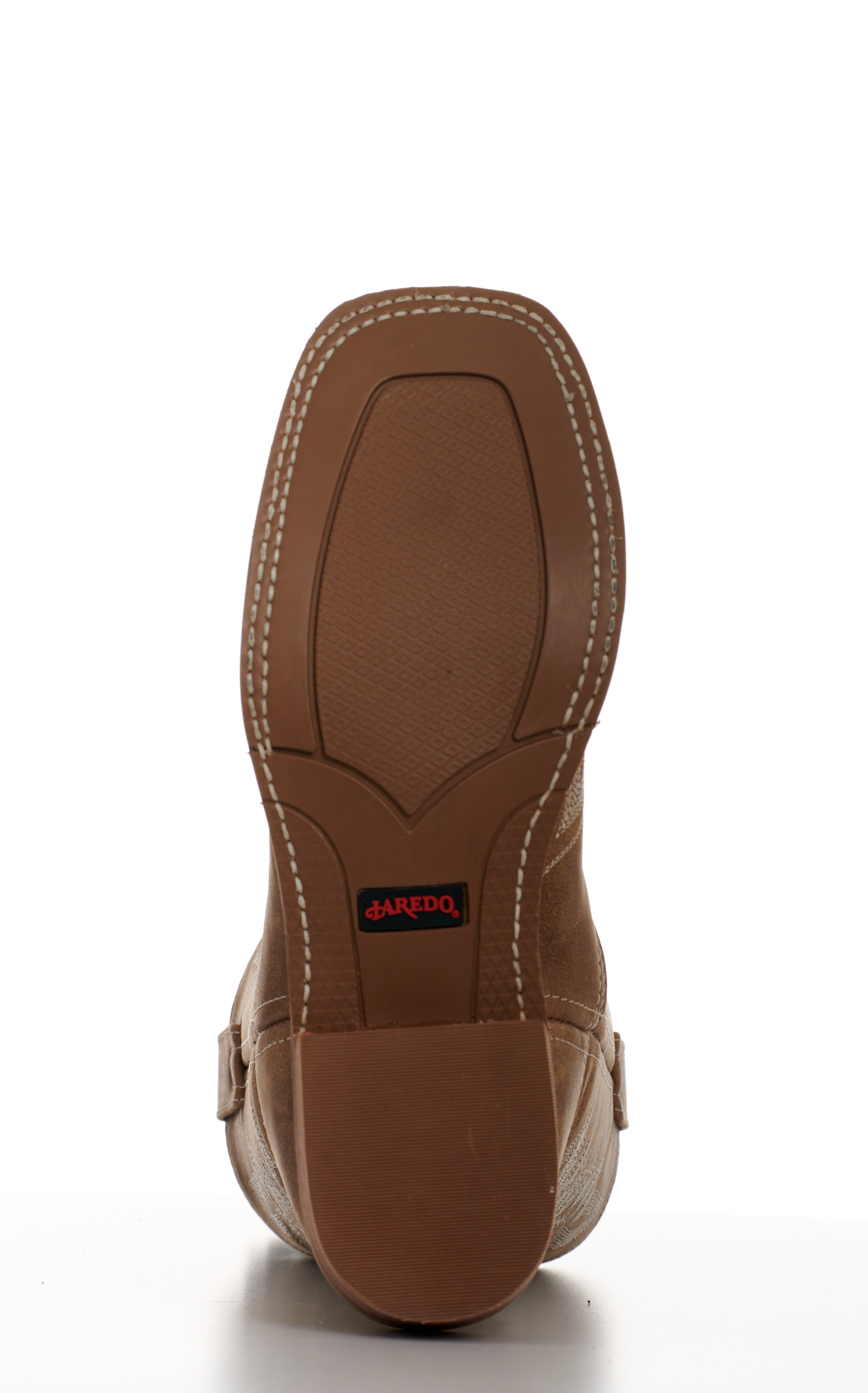 Laredo Women’s Cheyanne Tan with Fancy Stitch Wide Square Toe Cowboy Boots - Image 1