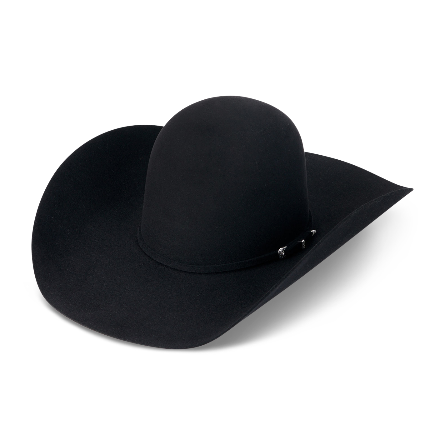 Cavender's Gold Buckle Black Open Crown 20X Felt Cowboy Hats - Image 1