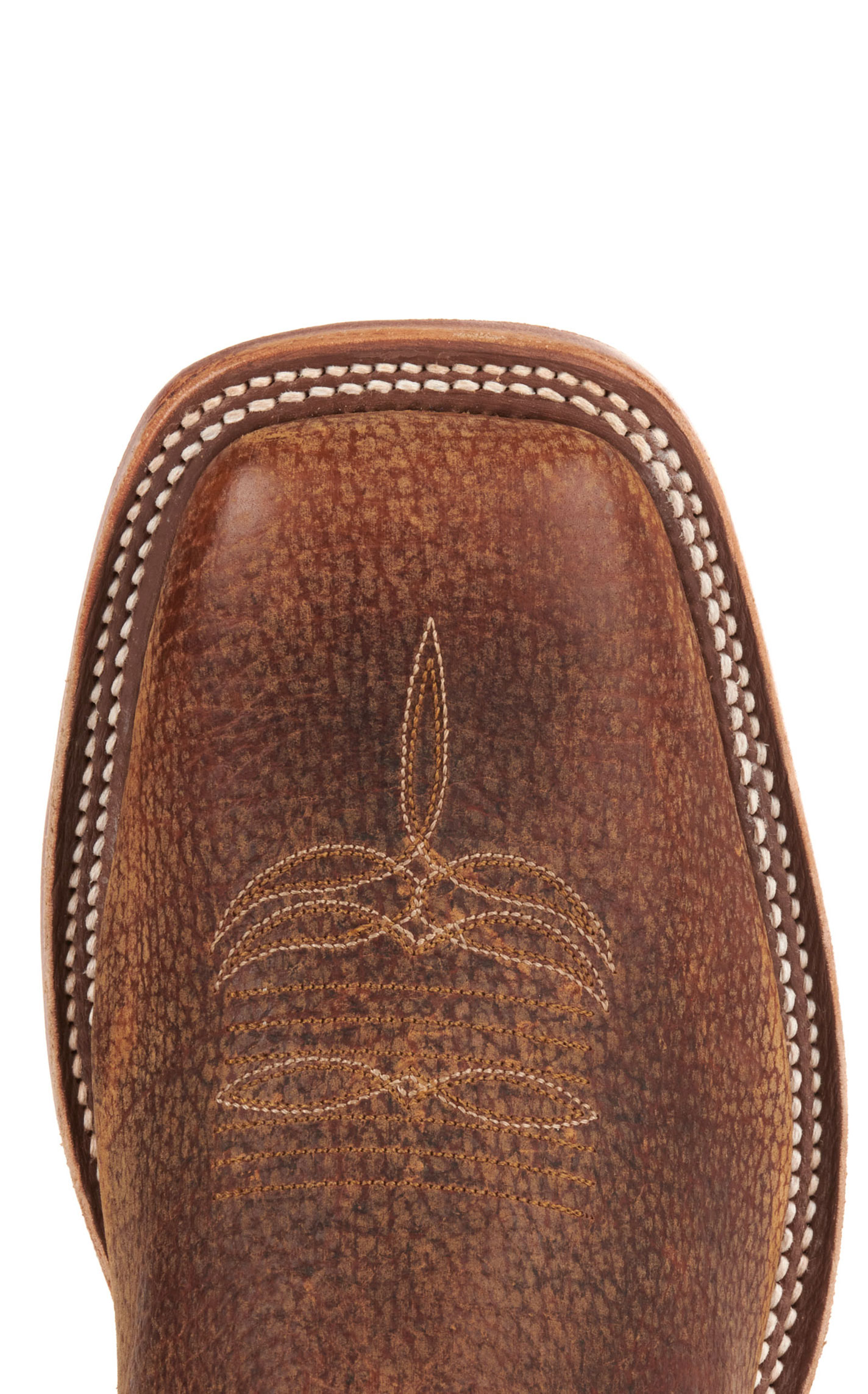 Anderson Bean Men's Geronimo Brown Bison and Sangria Wine Square Toe Cowboy Boots - Image 1