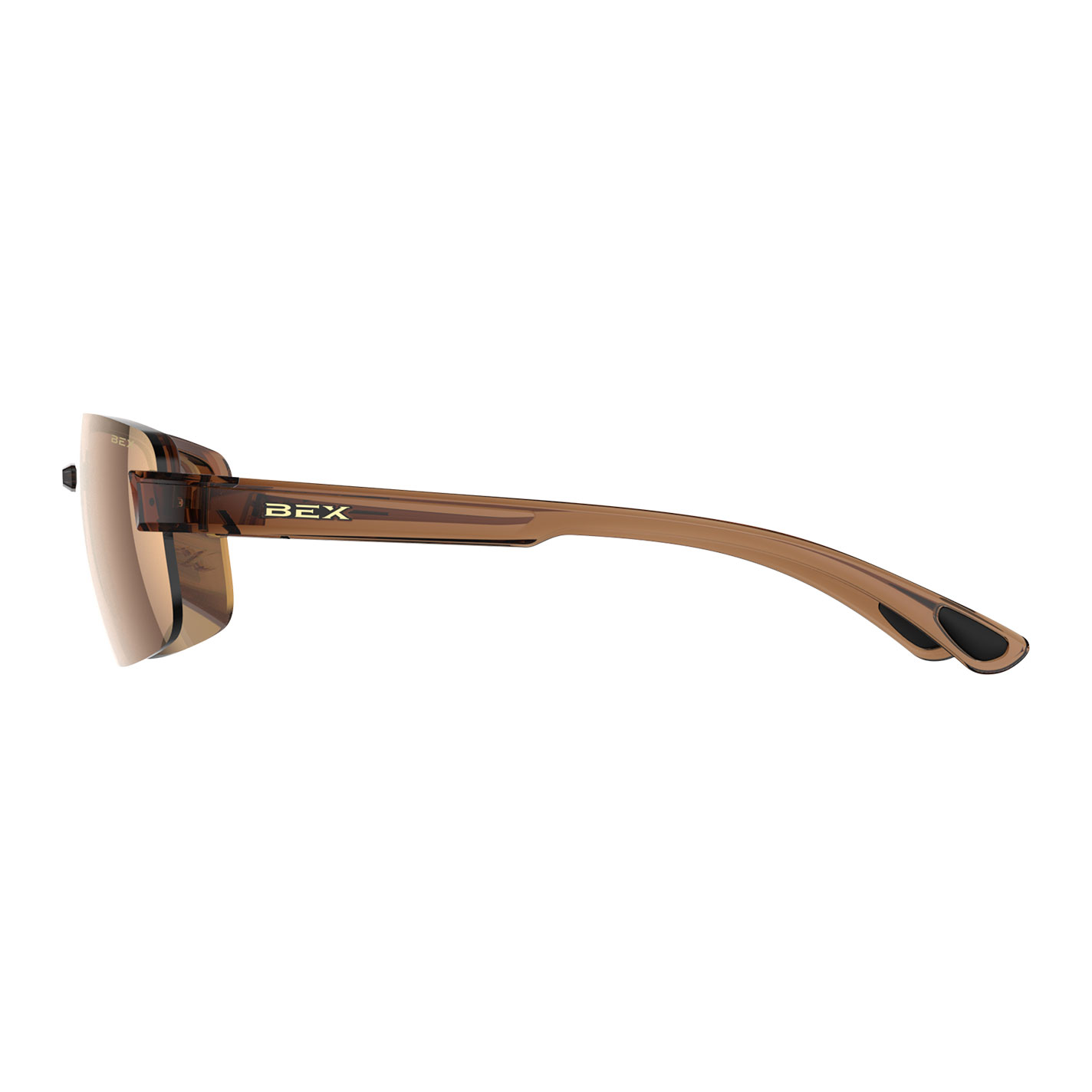 Bex Harris Clear Brown & Gold Sunglasses - Image 1