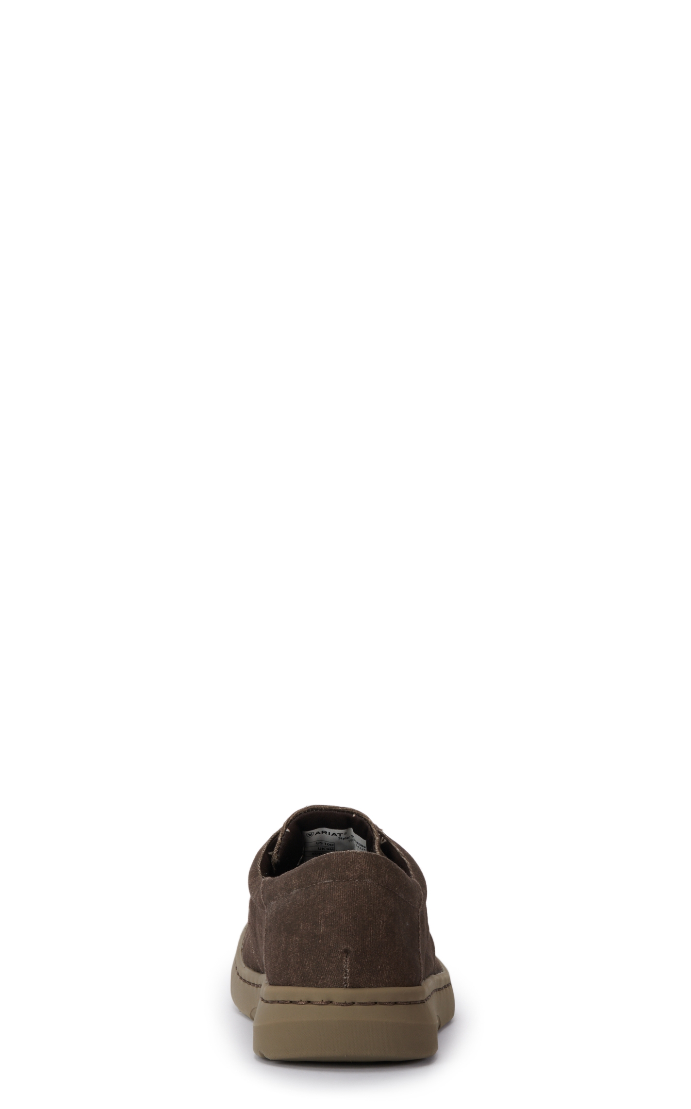 Ariat Men's Hilo Brown Canvas Moc Toe Lace Up Casual Shoe - Image 1