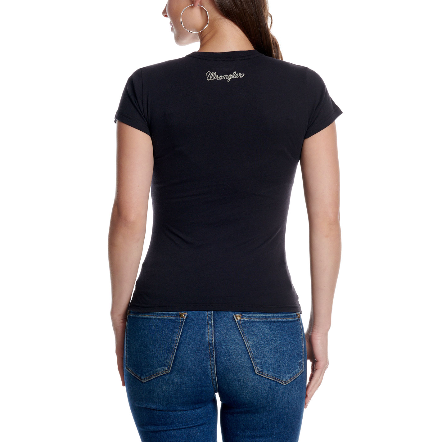 Wrangler Retro Women's Black Yee Haw Graphic T-Shirt - Image 1