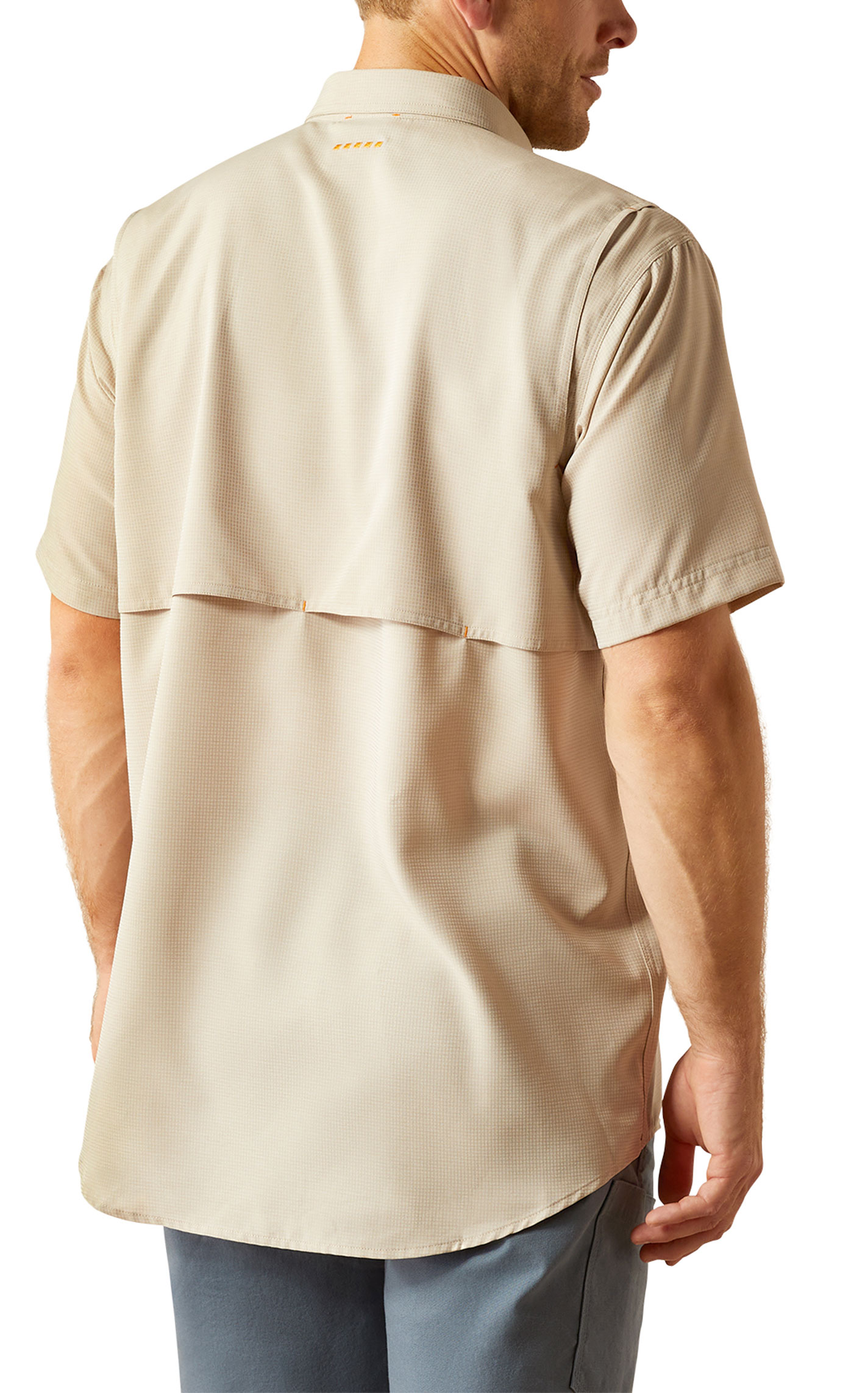 Ariat Men's Rebar VentTek Latte Check Print Work Shirt - Image 5