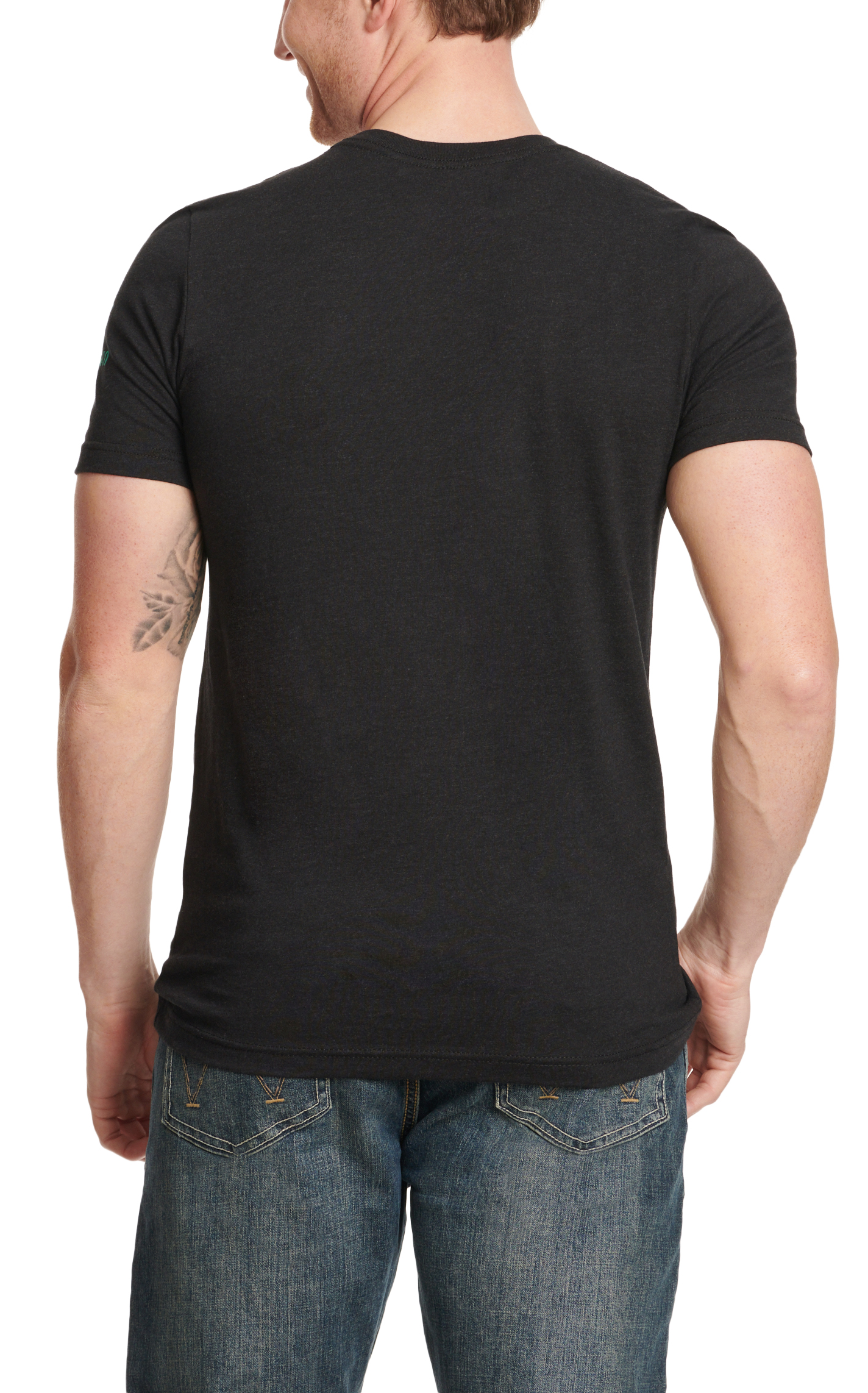 Red Dirt Hat Co. Men's Black Aztec Logo Graphic T-Shirt - Image 1