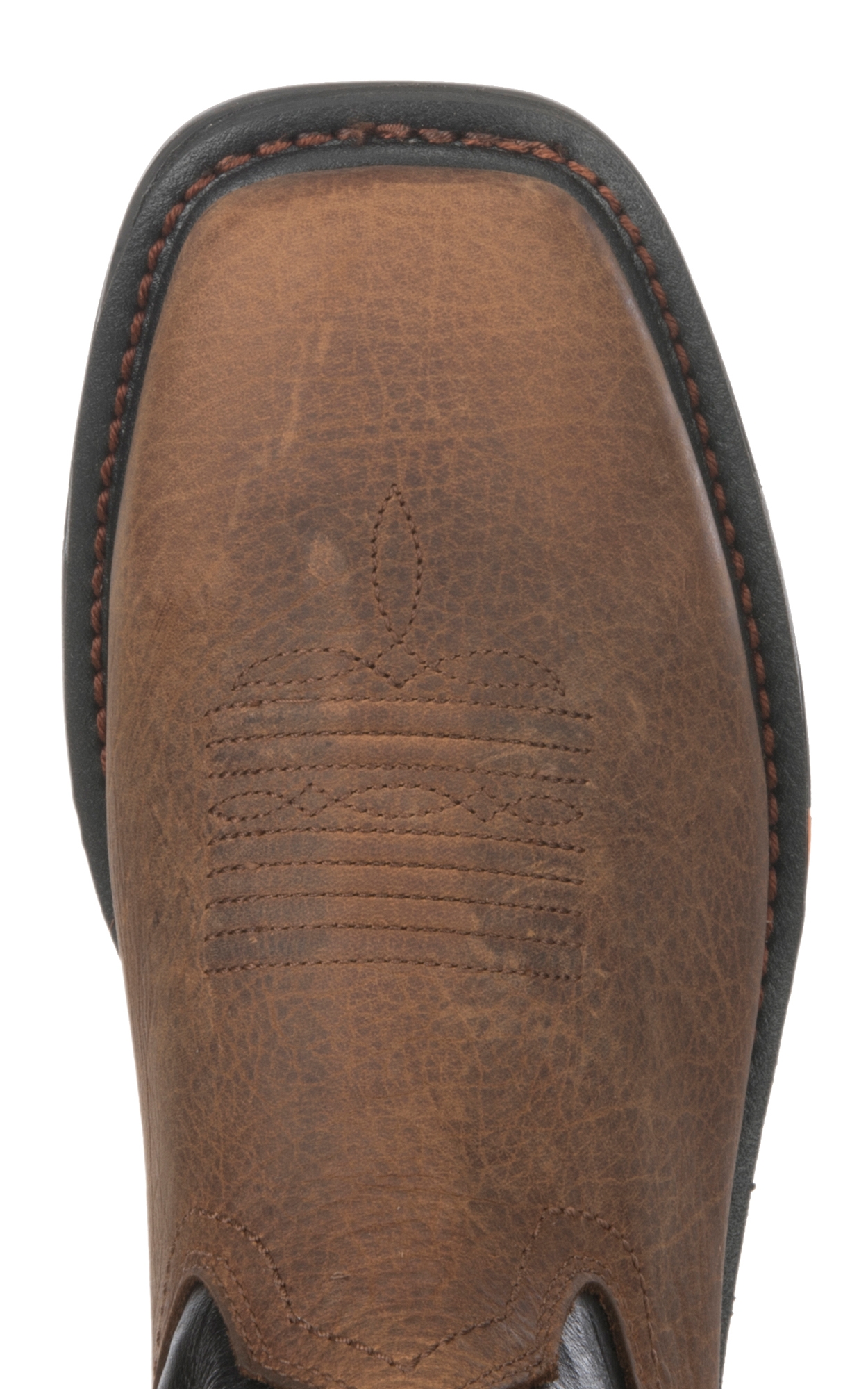 Ariat Men's WorkHog XT Tumbled Bark and Dark Forest Waterproof Wide Square Toe Work Boot - Image 1