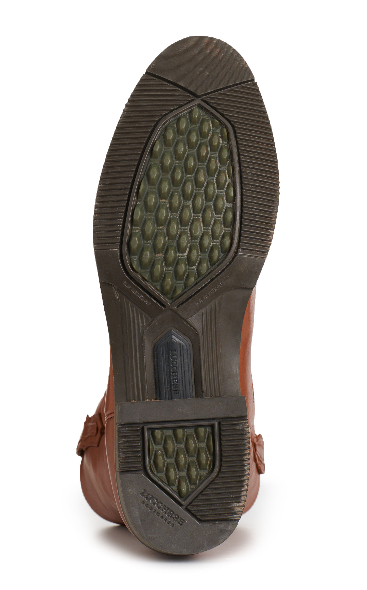 Lucchese Men's Cognac Cowhide Ranch Hand Roper Boots - Image 1