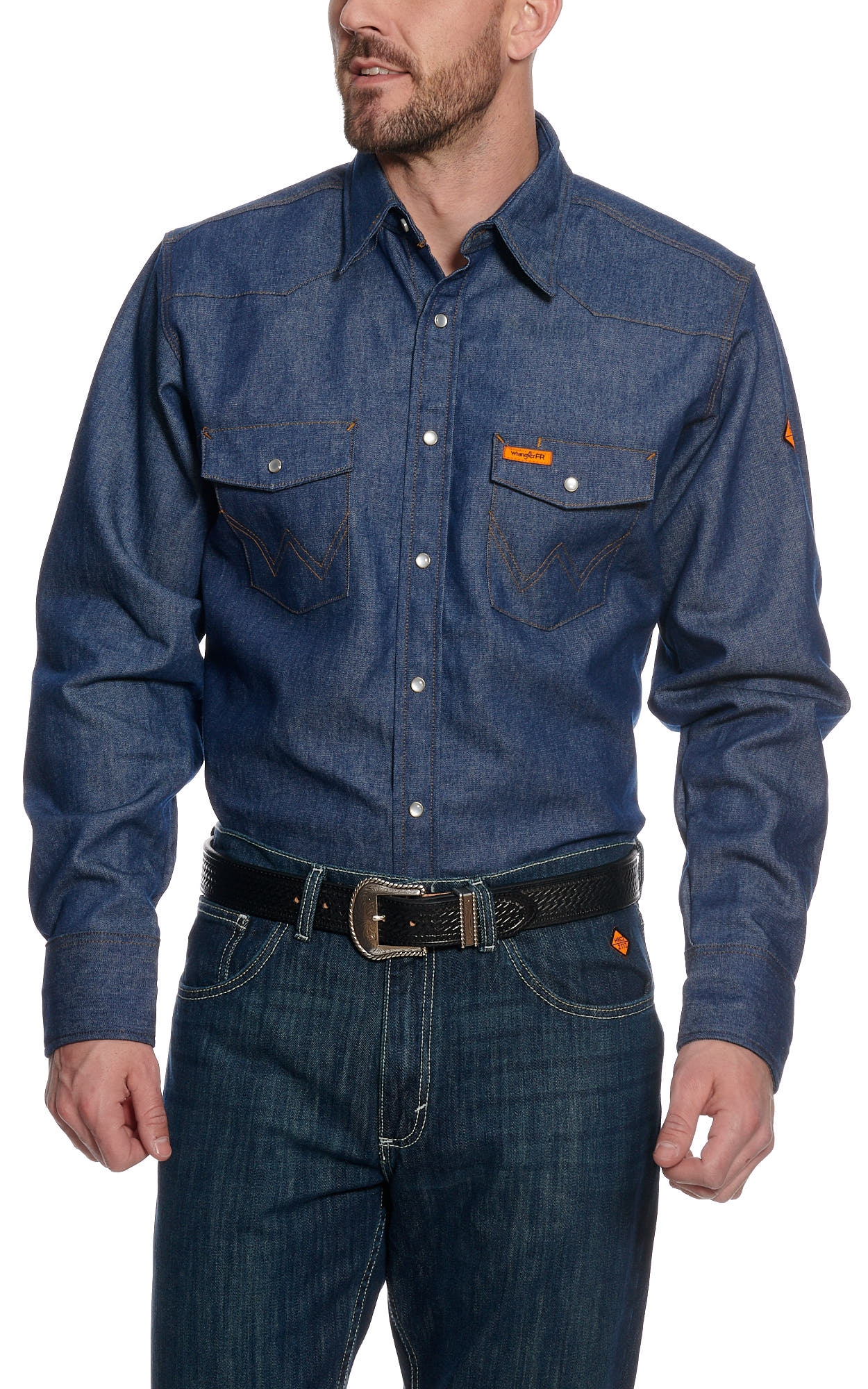 Wrangler Men's FR Denim Workshirt - Image 1