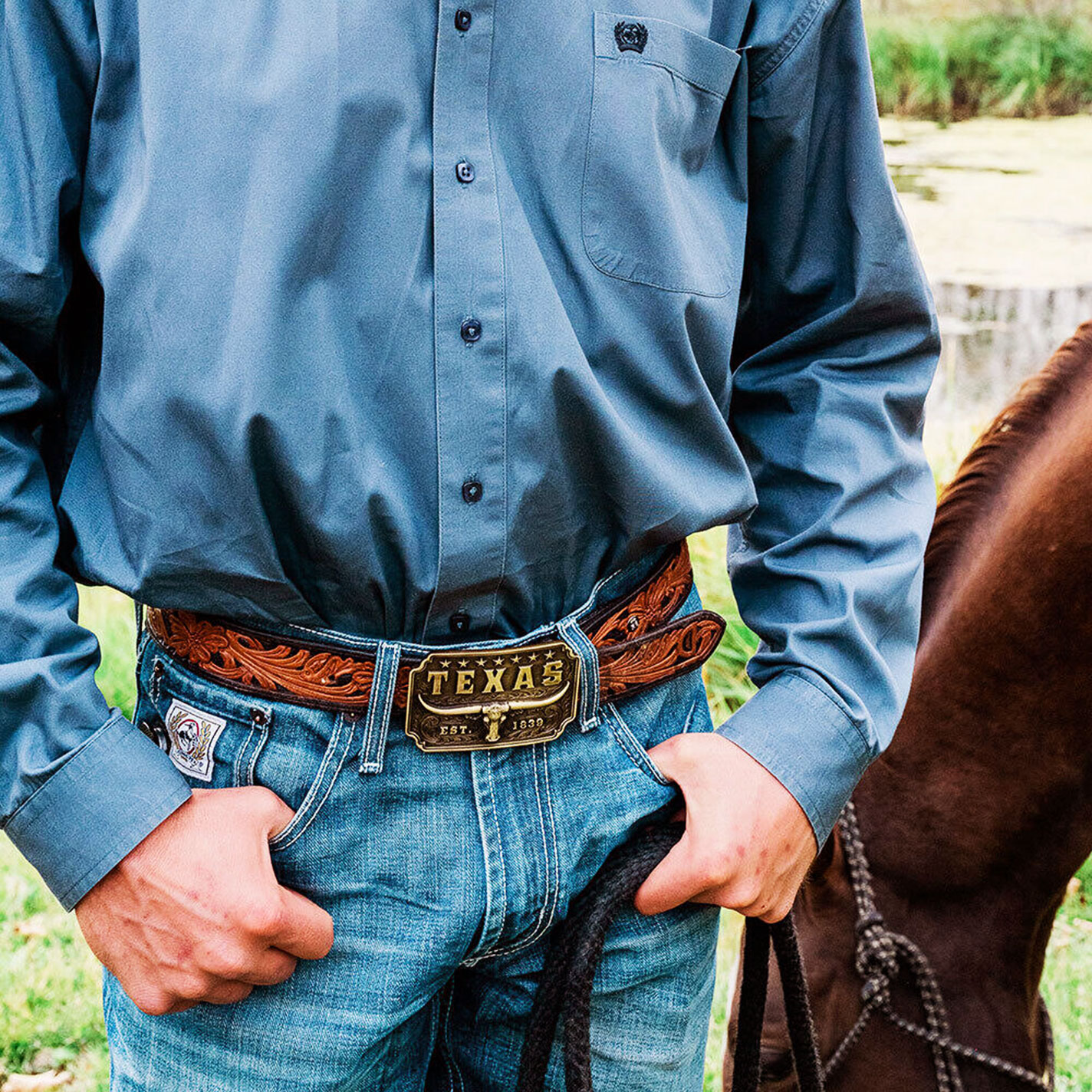 Montana Silversmith Attitude Classic Texas Longhorn Belt Buckle - Image 1