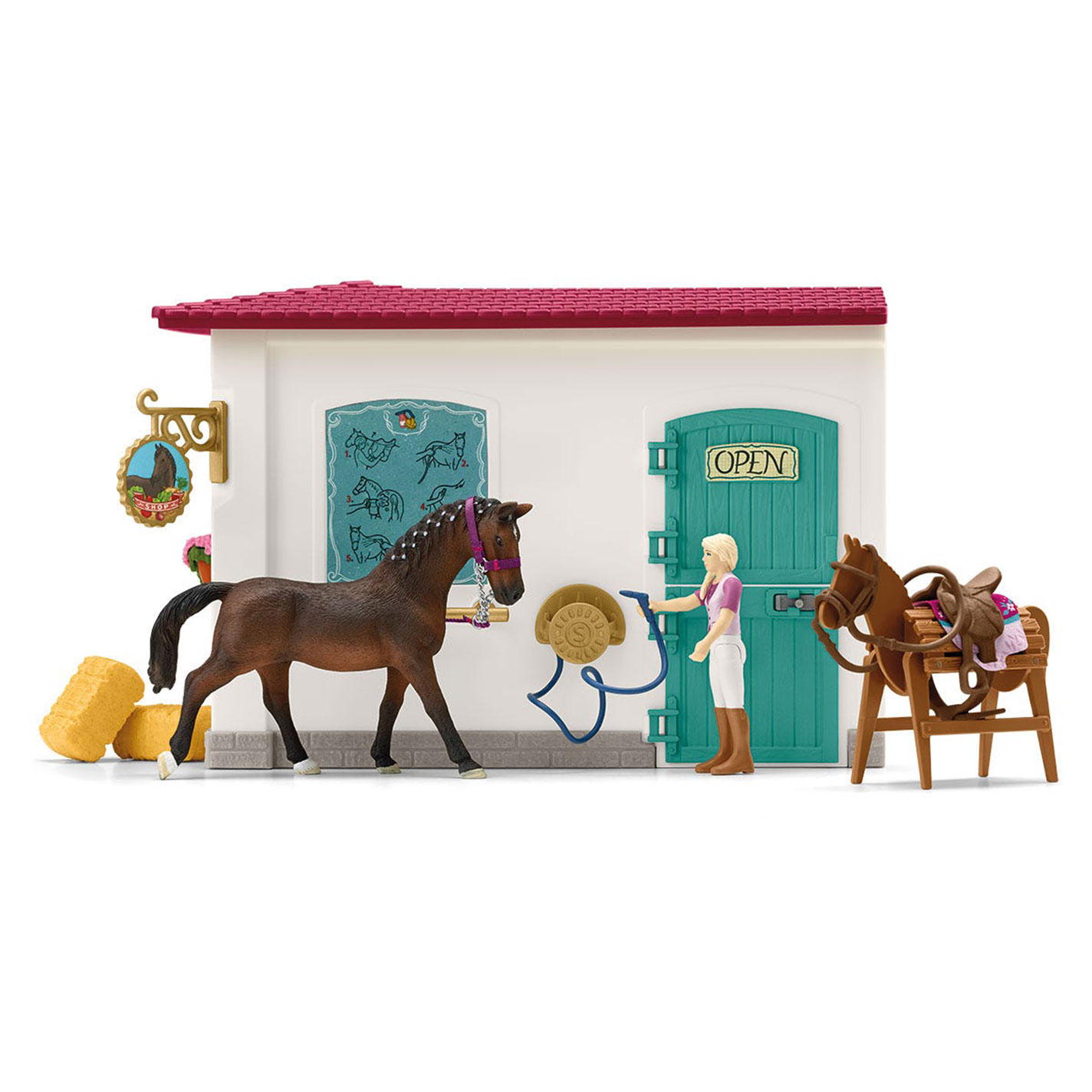 Schleigh Toys Colorful Horse Tack Shop Toy Set - Image 1