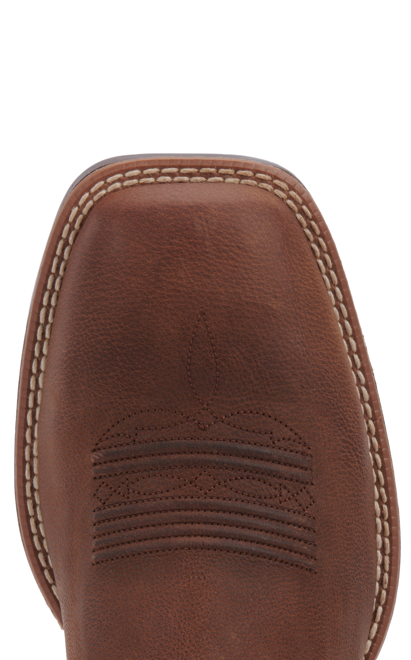 Ariat Men's Rawly Ultra Barrel Brown and Orro Brown Leather Wide Square Toe Cowboy Boots - Image 1