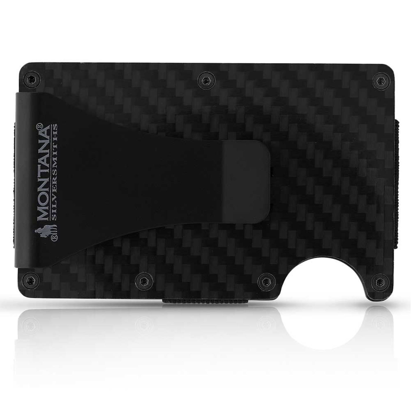 Montana Silversmiths Men's Dawn's Early Light Gunmetal Credit Card Holder - Image 1