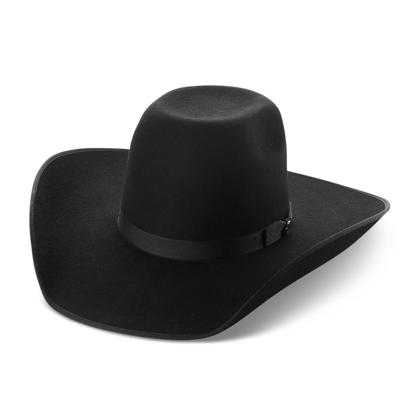 Cavender's Cowboy Collection 3X Black Bull Rider Crown Premium Wool Cowboy Hat - Image 1