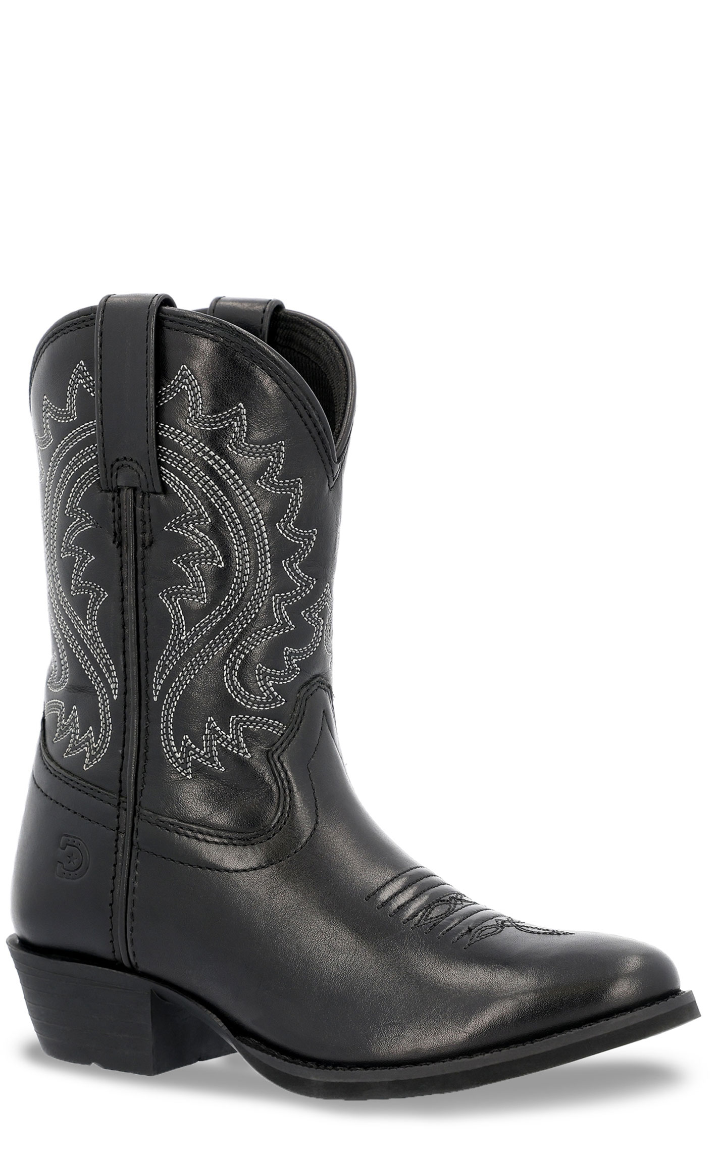 Durango Youth Black Shyloh Round Toe Cowboy Boots - Image 1