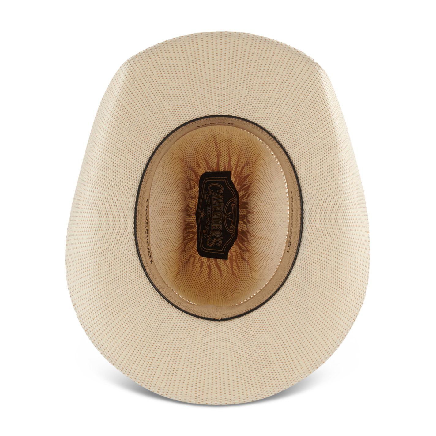 Cavender's Ivory and Tan Bangora Straw Cowboy Hat - Image 1