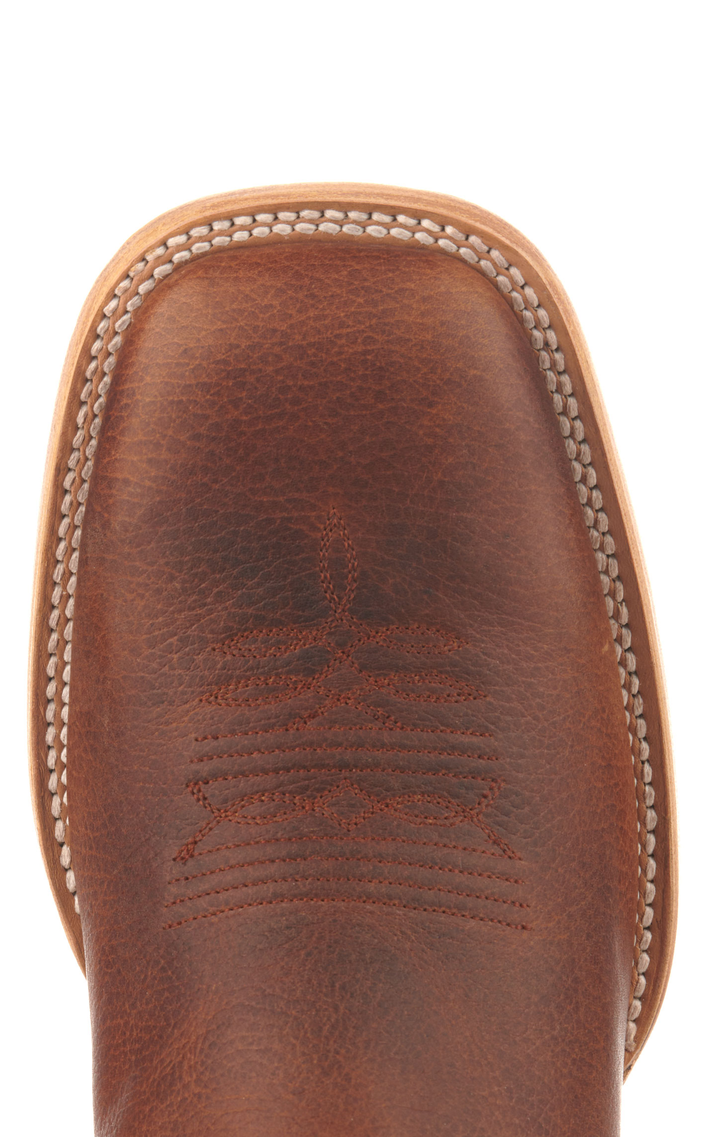 Hondo Men's Falcon Rust Oil-Tanned and Rust Brown Square Toe Cowboy Boots - Image 1