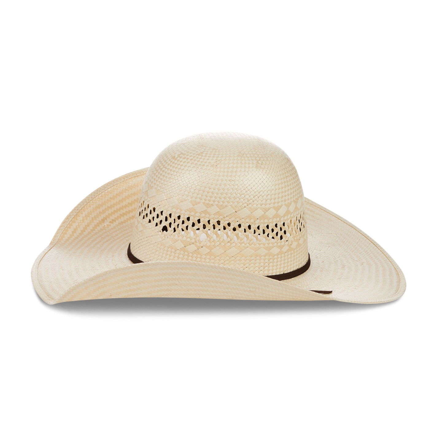 Atwood Half-Breed Paxton Ramsey Natural Open Crown Straw Cowboy Hat - Image 1