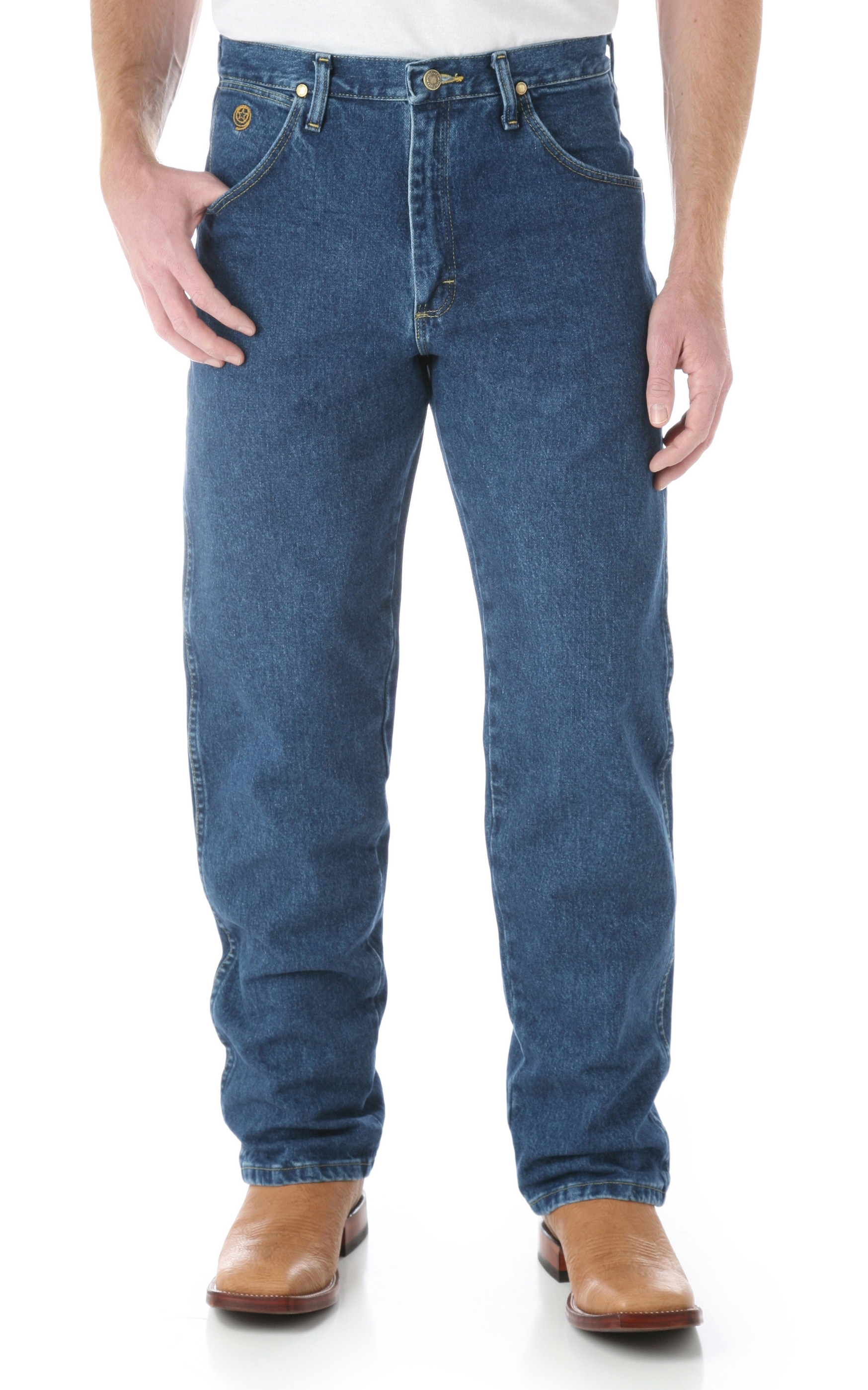 George Strait by Wrangler Cowboy Cut Relaxed Fit Long Jeans - Image 1