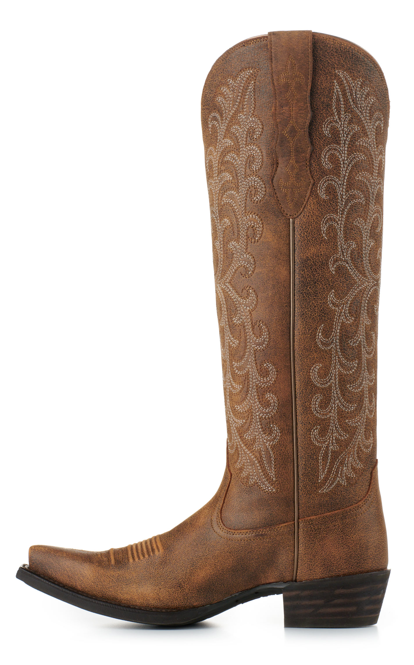 Ariat Women's Tallahassee Brown Bomber StretchFit Snip Toe Cowboy Boots - Image 1