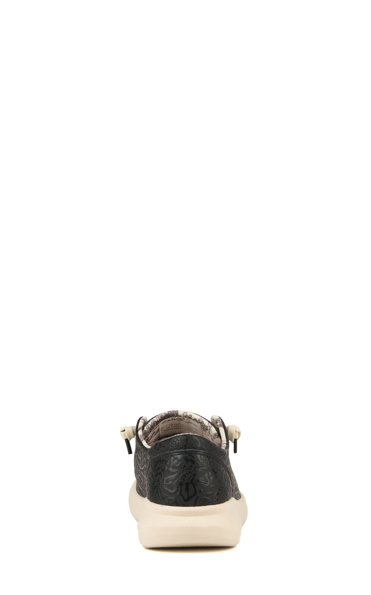 Ariat Women's Hilo Black Floral Embossed Moc Toe Lace Up Casual Shoe - Image 1