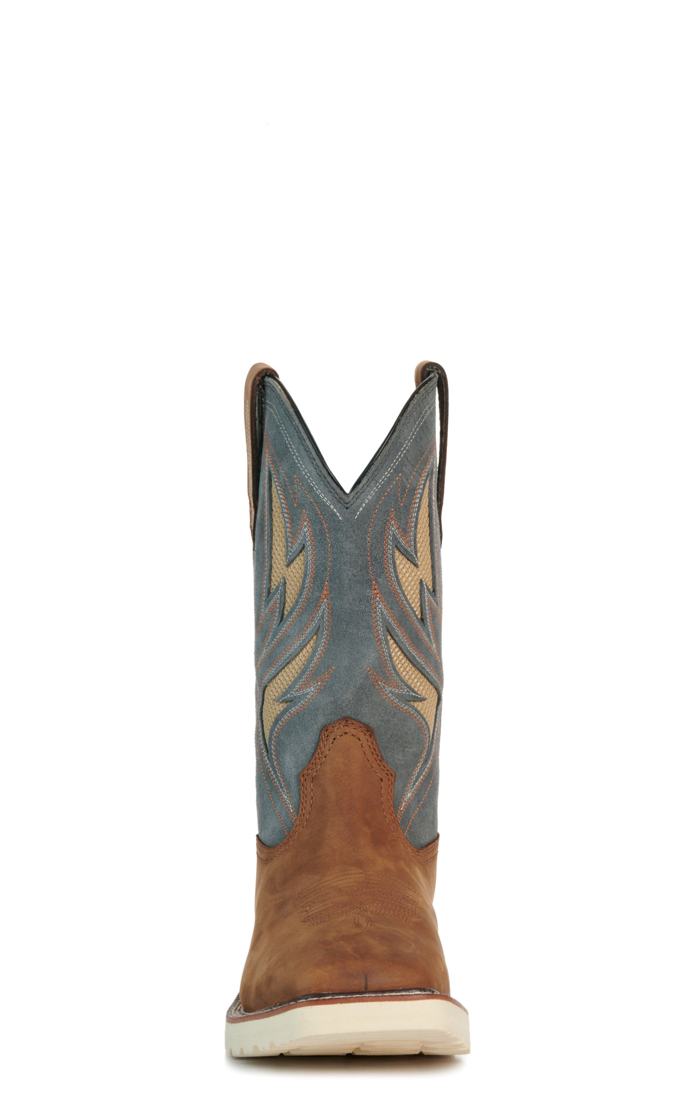 Ariat Men's Activator Alamo Brown & Stone VentTEK Wide Square Toe Work Boots - Image 1