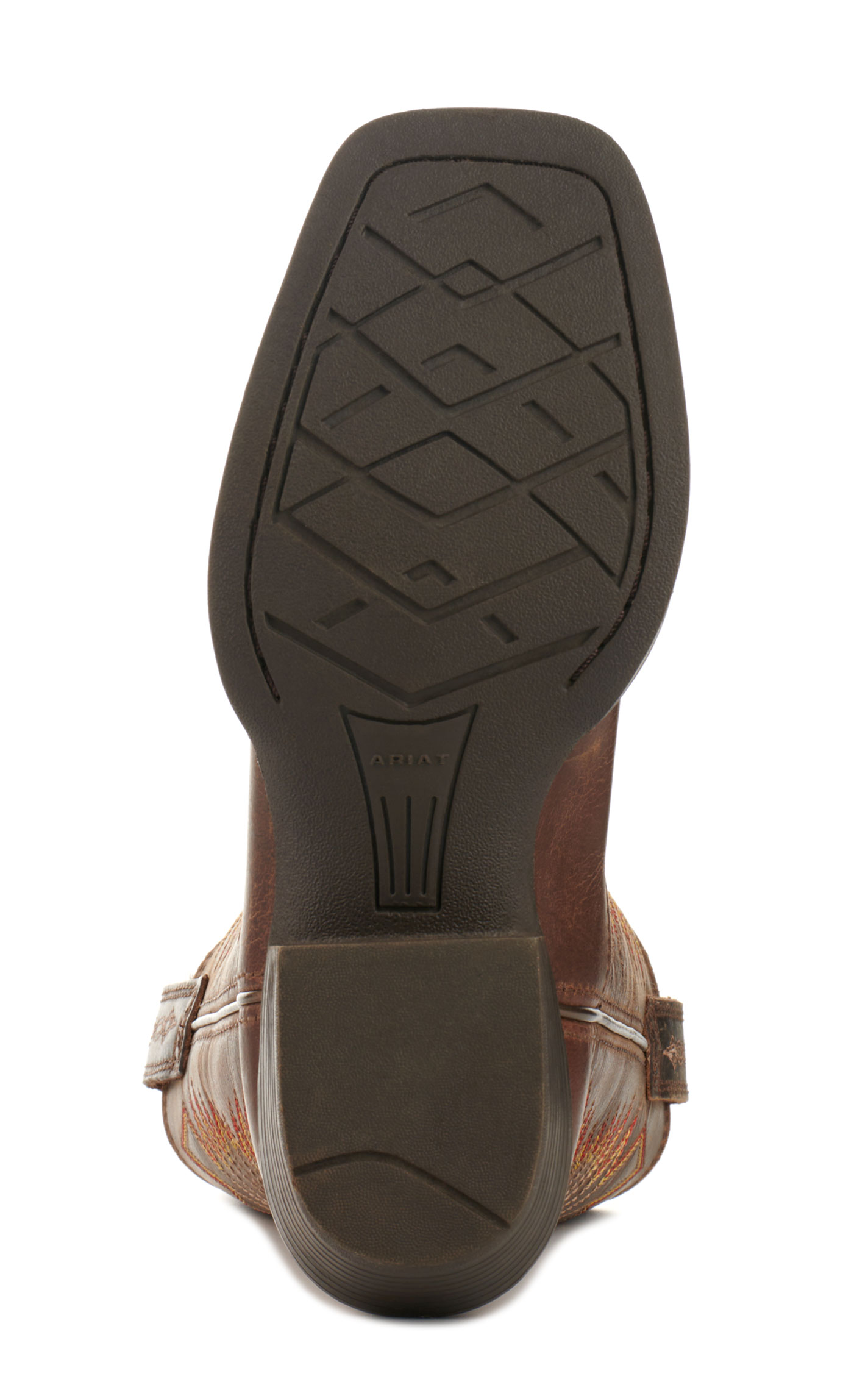 Ariat Kids' Decatur Honey Bee Brown Punchy Square Toe Cowboy Boots - Image 1