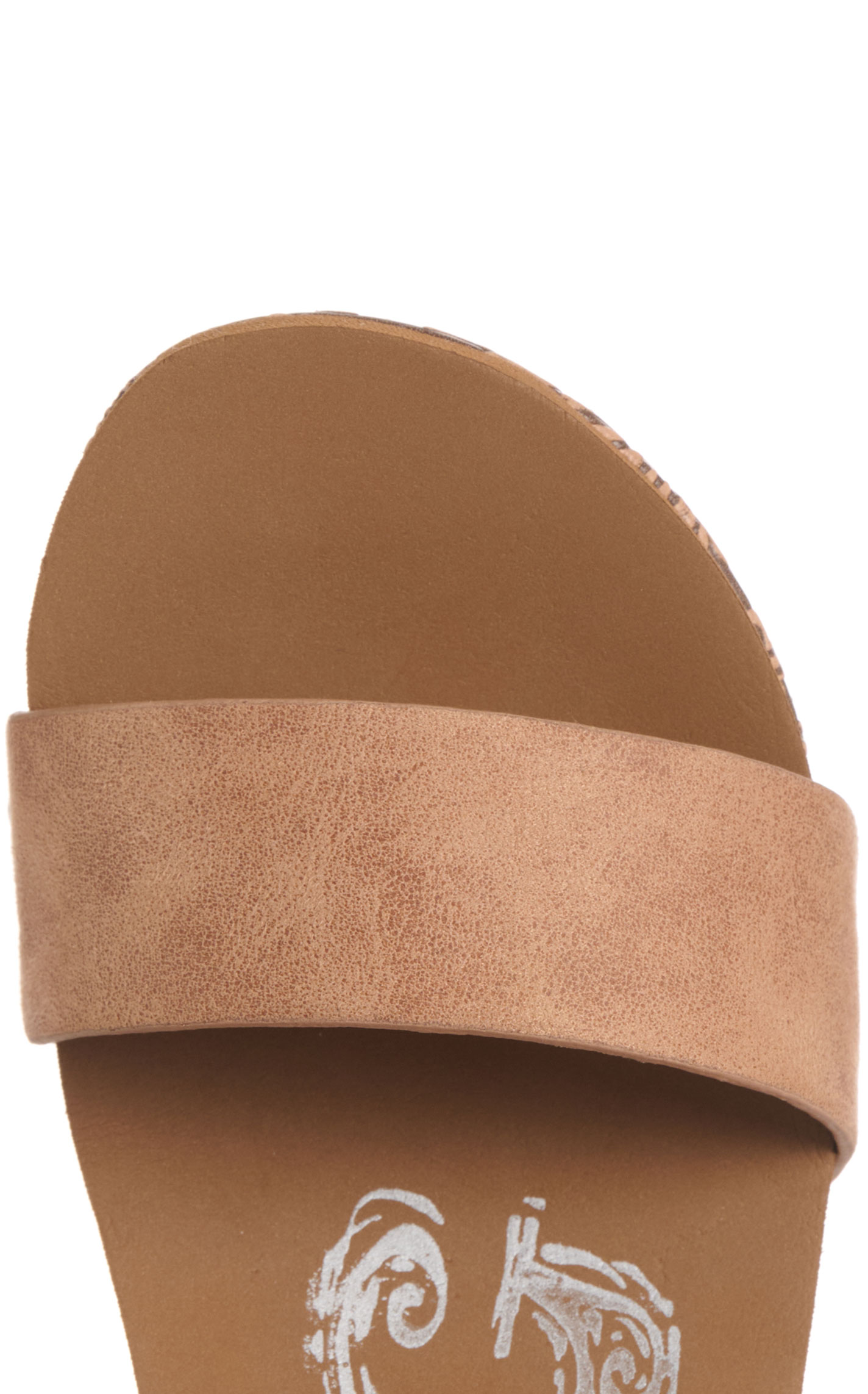 Very G Devon Toasted Sand & Brown Floral Wedge Sandal - Image 1