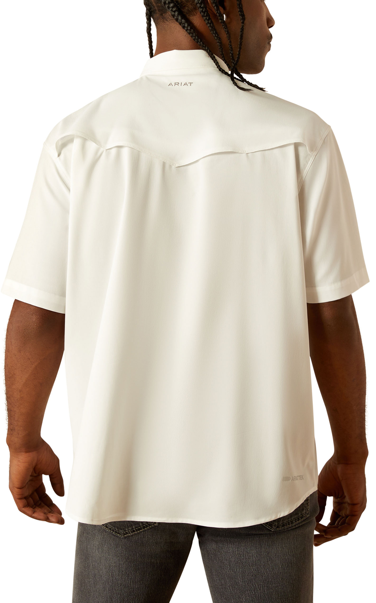Ariat VentTek Solid White Western Shirt - Image 1