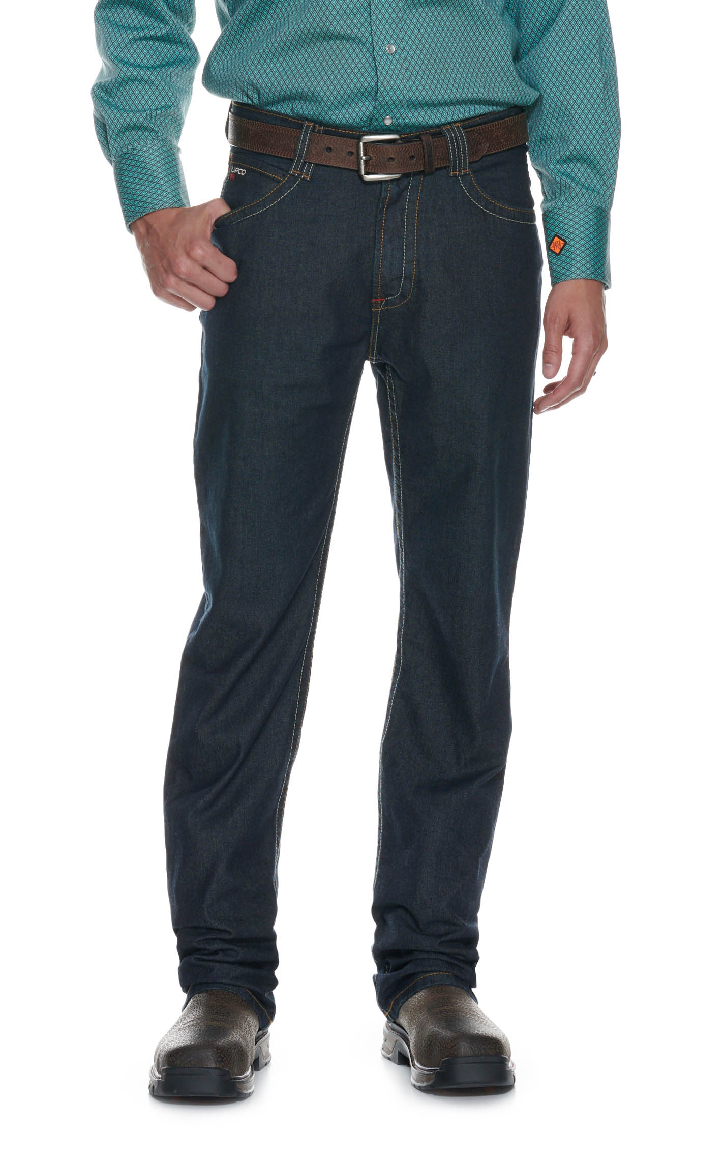 Lapco FR Men's Dark Wash Modern Work Jeans - Image 1