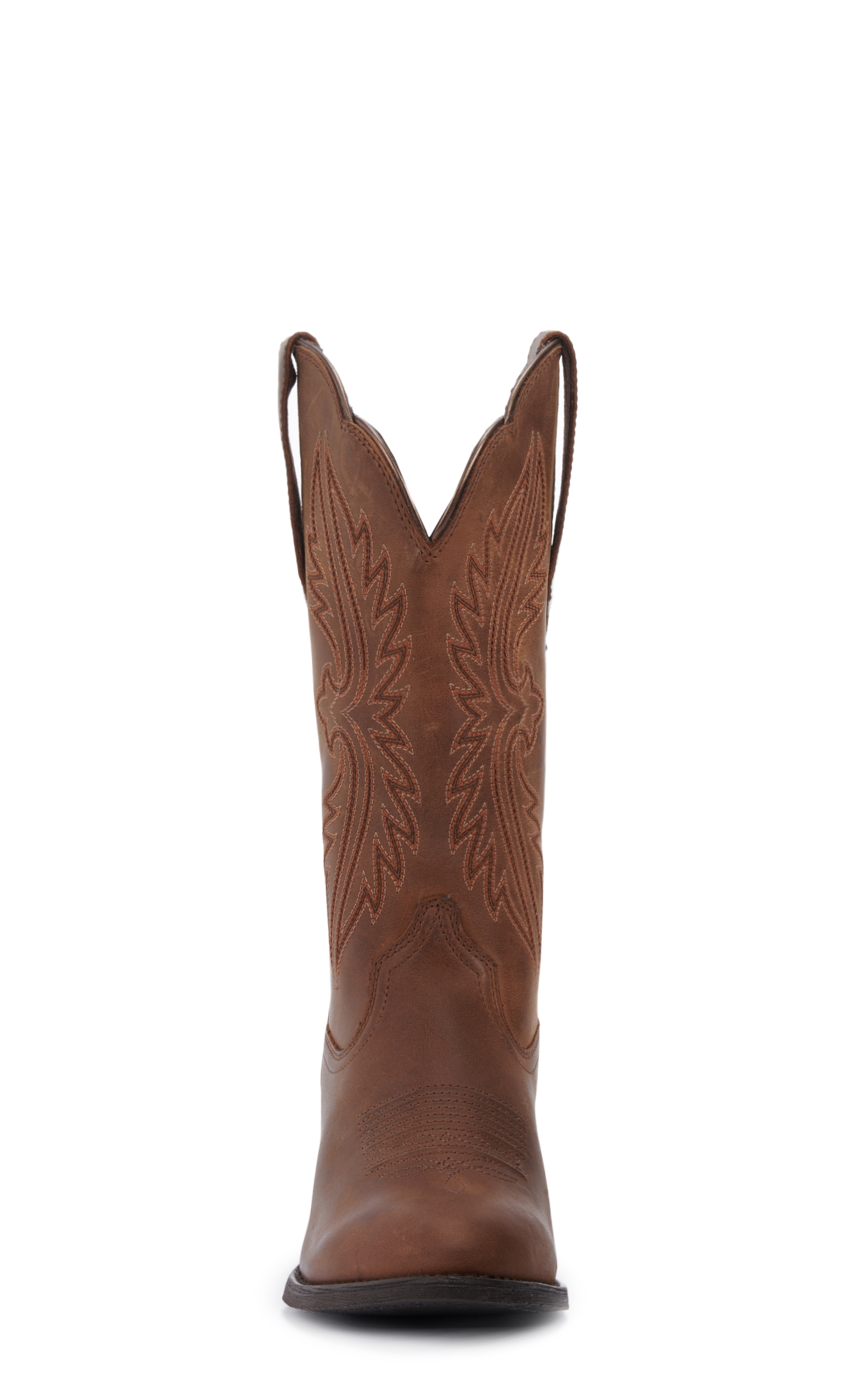 Ariat Women's Heritage Distressed Brown StretchFit Round Toe Cowboy Boots - Image 1