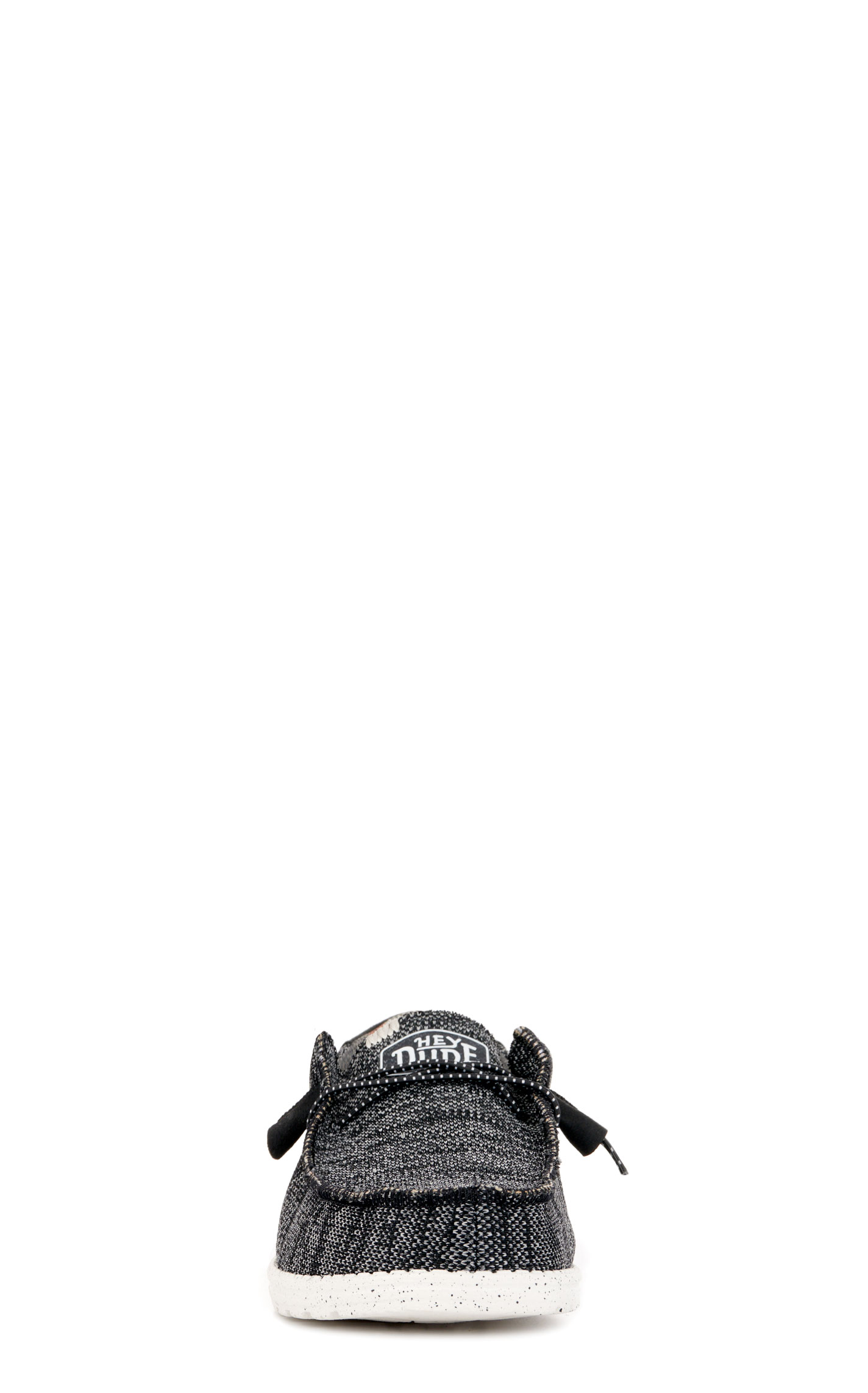 Hey Dude Men's Wally Sox Black and White Speckle Lace Up Casual Shoe - Image 1