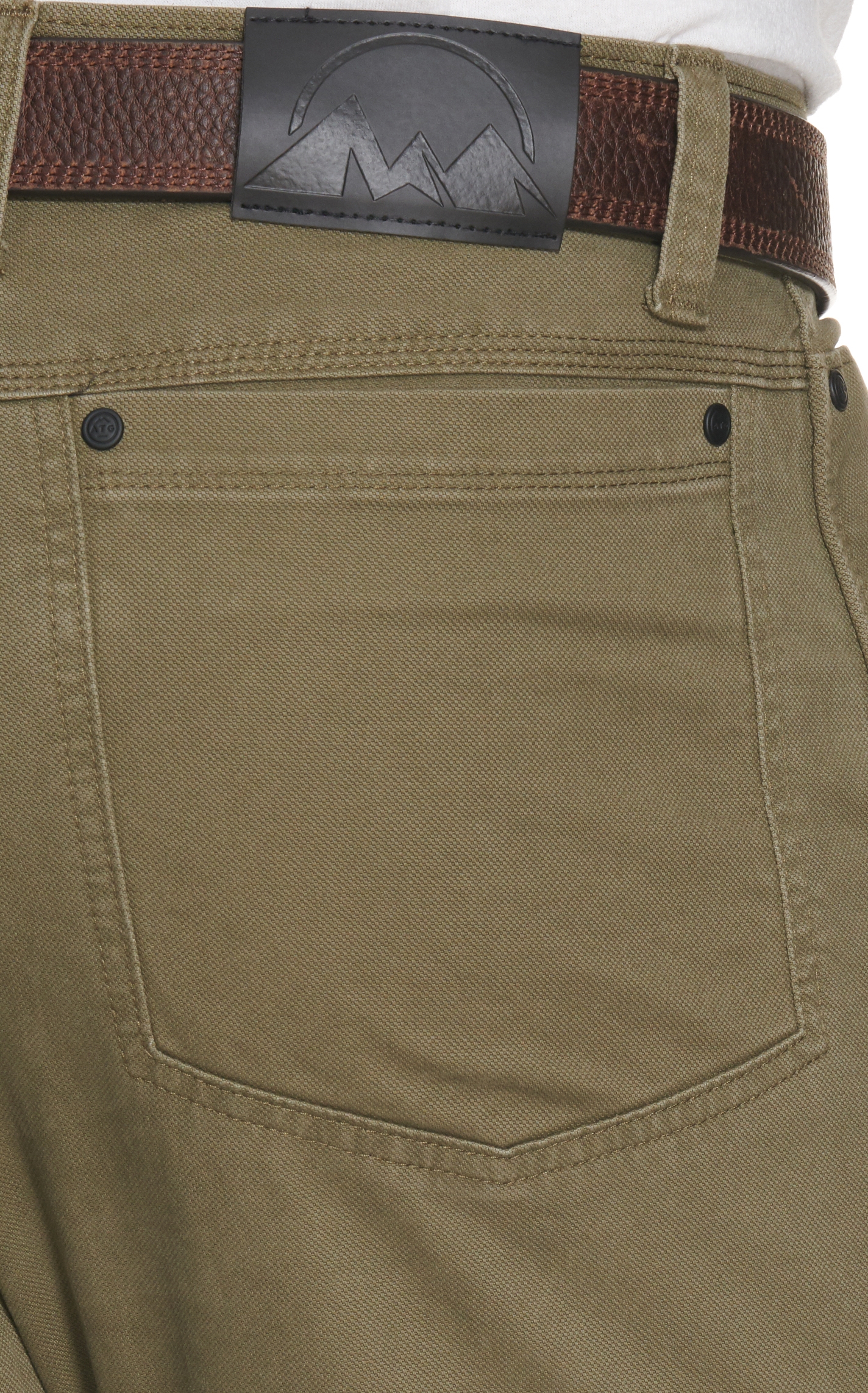 ATG by Wrangler Men's Green Mid Rise Straight Leg Reinforced Utility Work Pants - Image 1