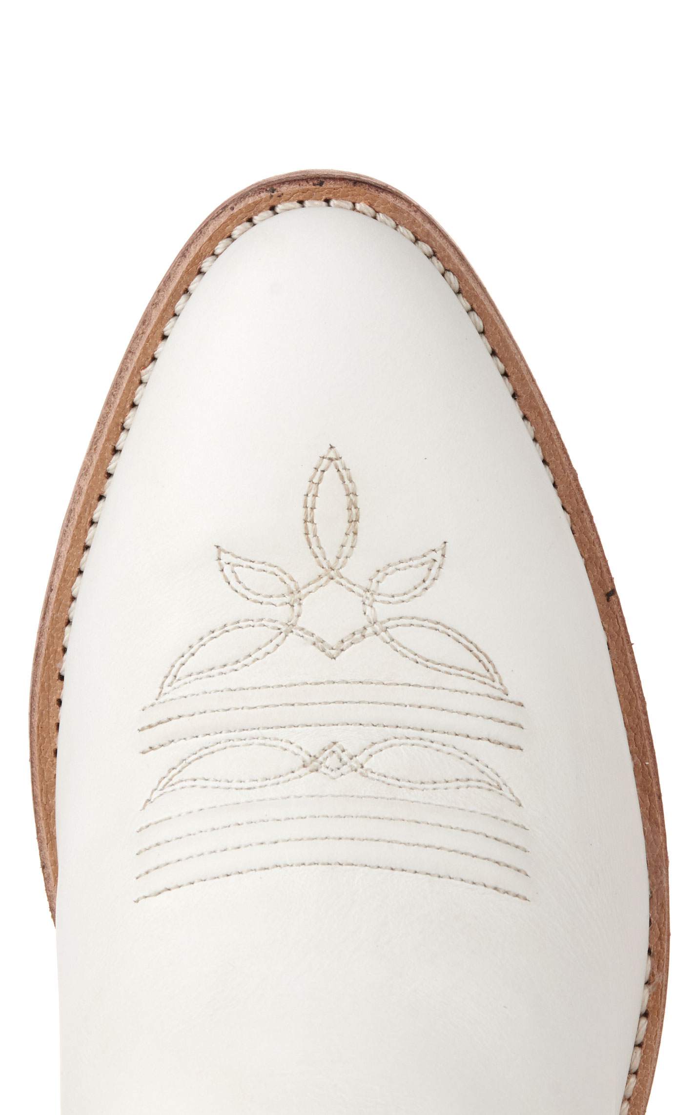 Old West Women's White R-Toe Cowboy Boots - Image 1