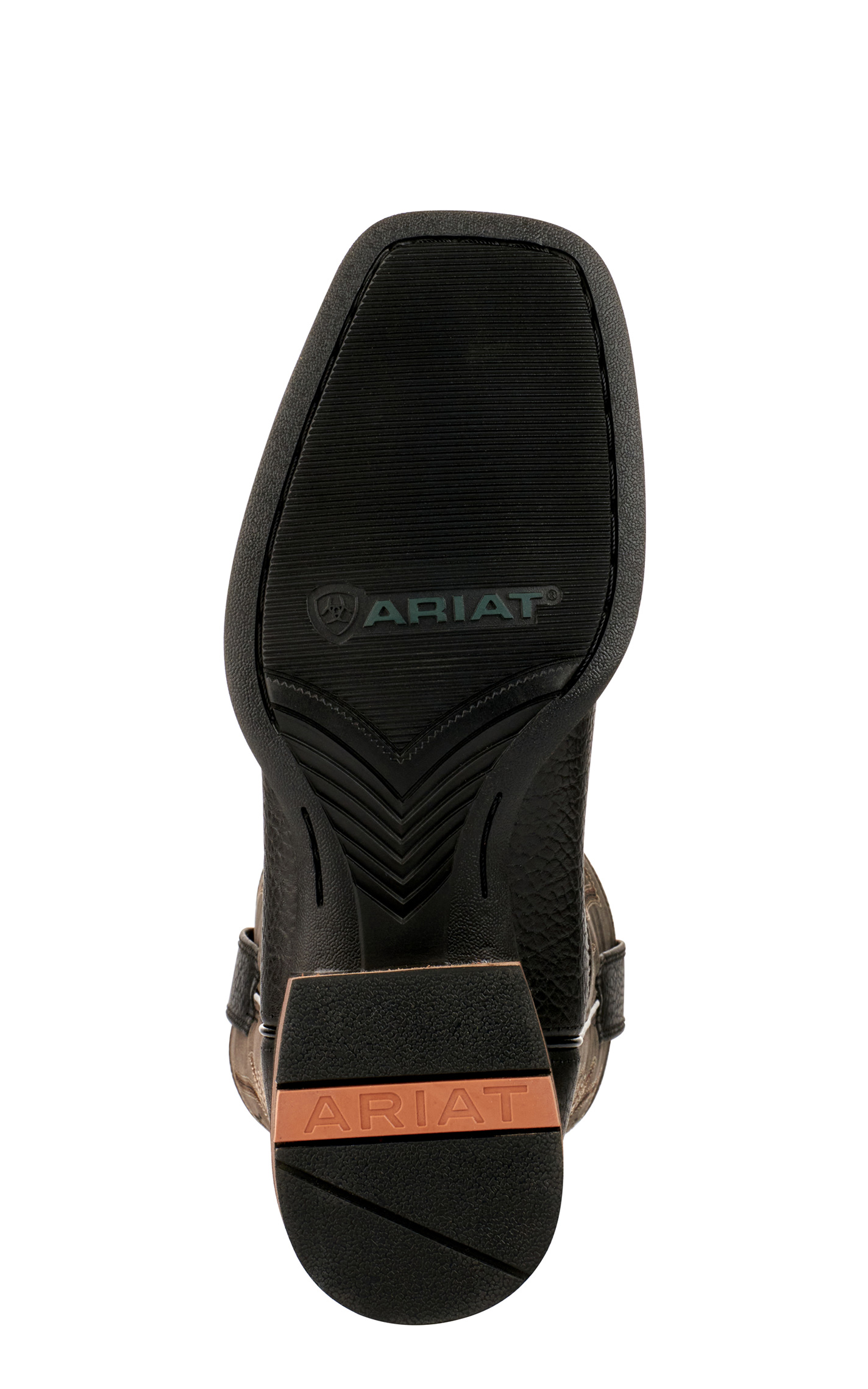 Ariat Men's Everlite Countdown Black & Slate Gray Wide Square Toe Cowboy Boots - Image 1