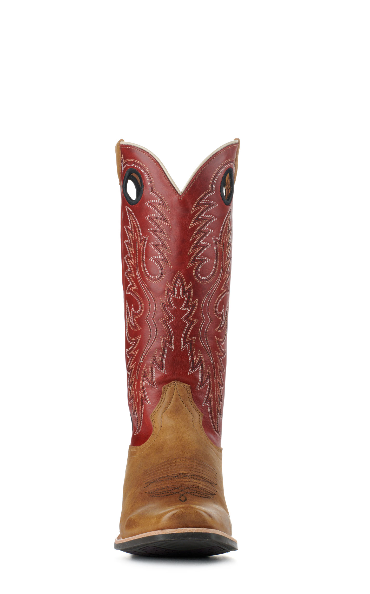 Ariat Men's Ringer Tan and Red Cedar TekStep Punchy Square Toe Cowboy Boots - Image 1