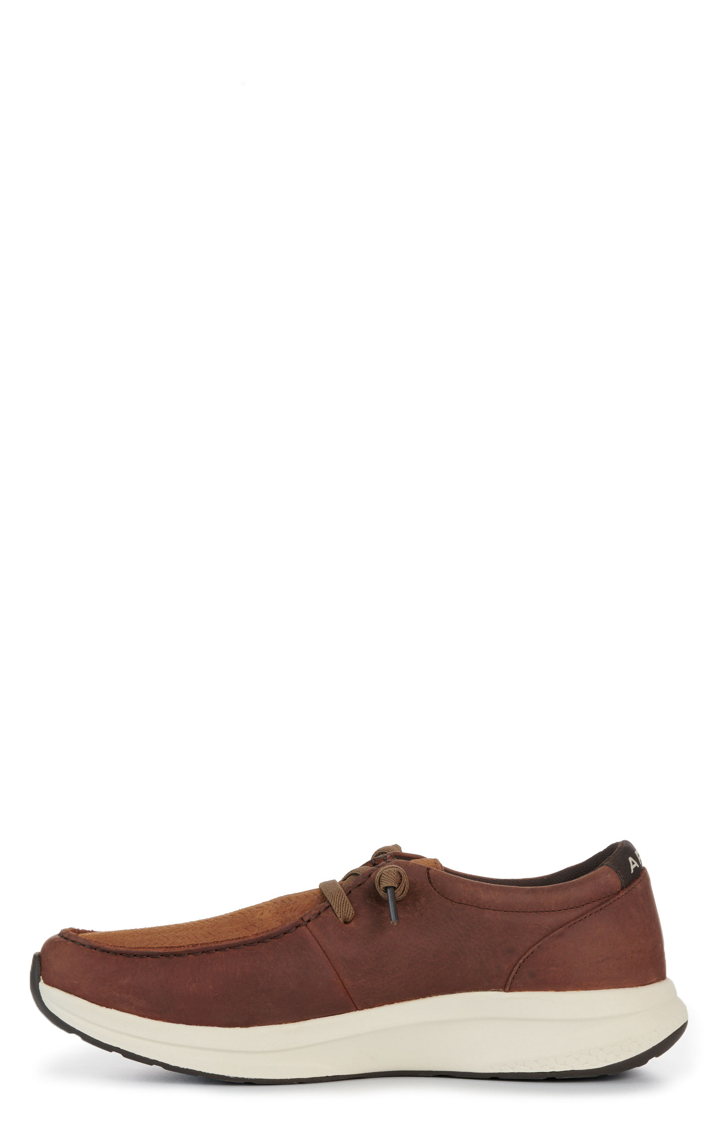Ariat Men’s Buckeye Brown/Tan Suede Waterproof Moc Toe Casual Shoe - Image 1