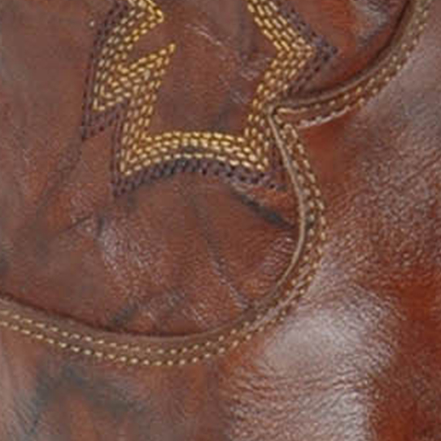 Justin Men's Chestnut Brown Marbled Deerlite Cowboy Boots - Image 1
