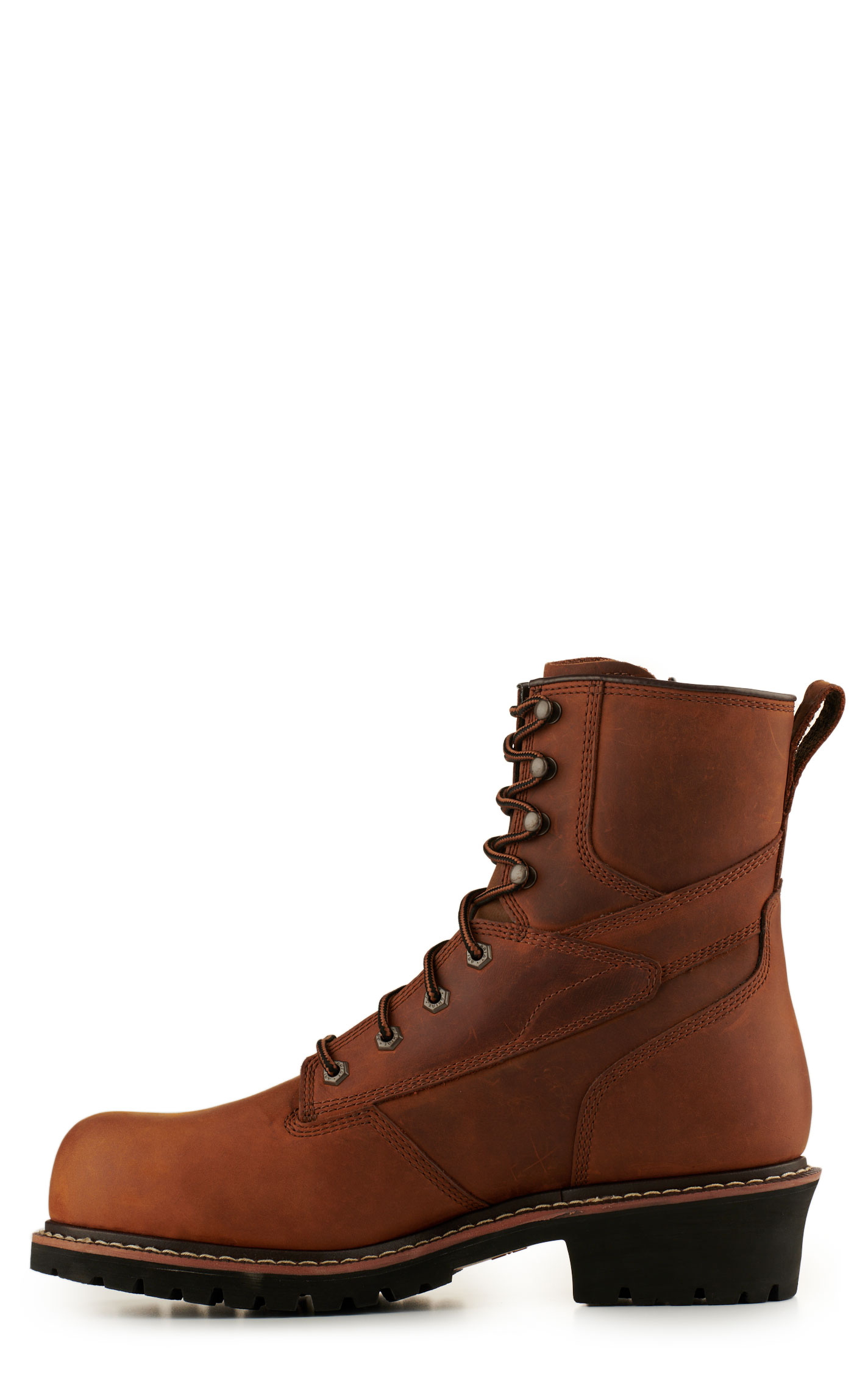 Ariat Men's Copper Shock Shield Waterproof Round Composite Toe Lace Up Logger Work Boot - Image 1