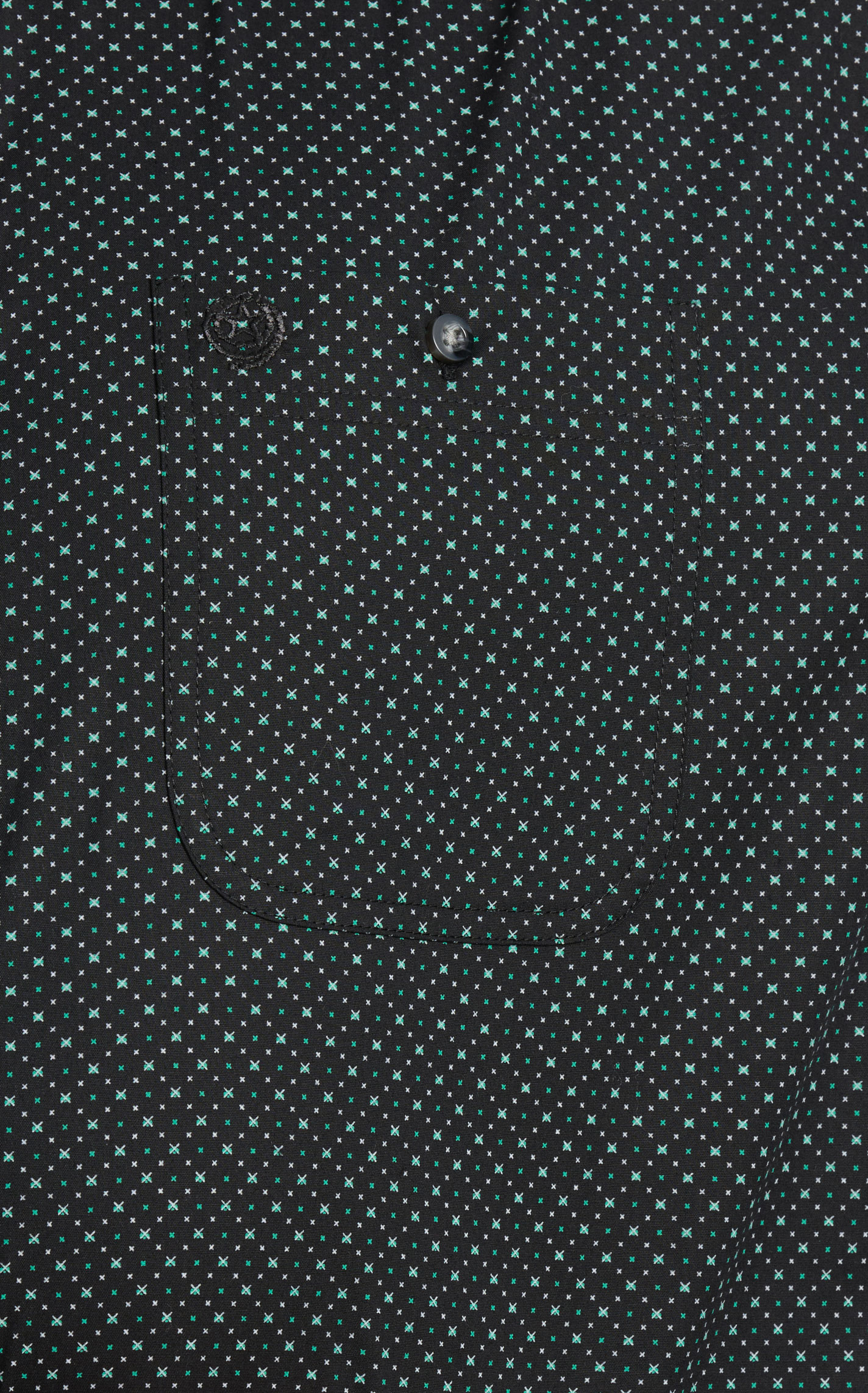Wrangler Men's George Strait Collection Black Geo Western Shirt - Big & Tall Sizes - Image 1