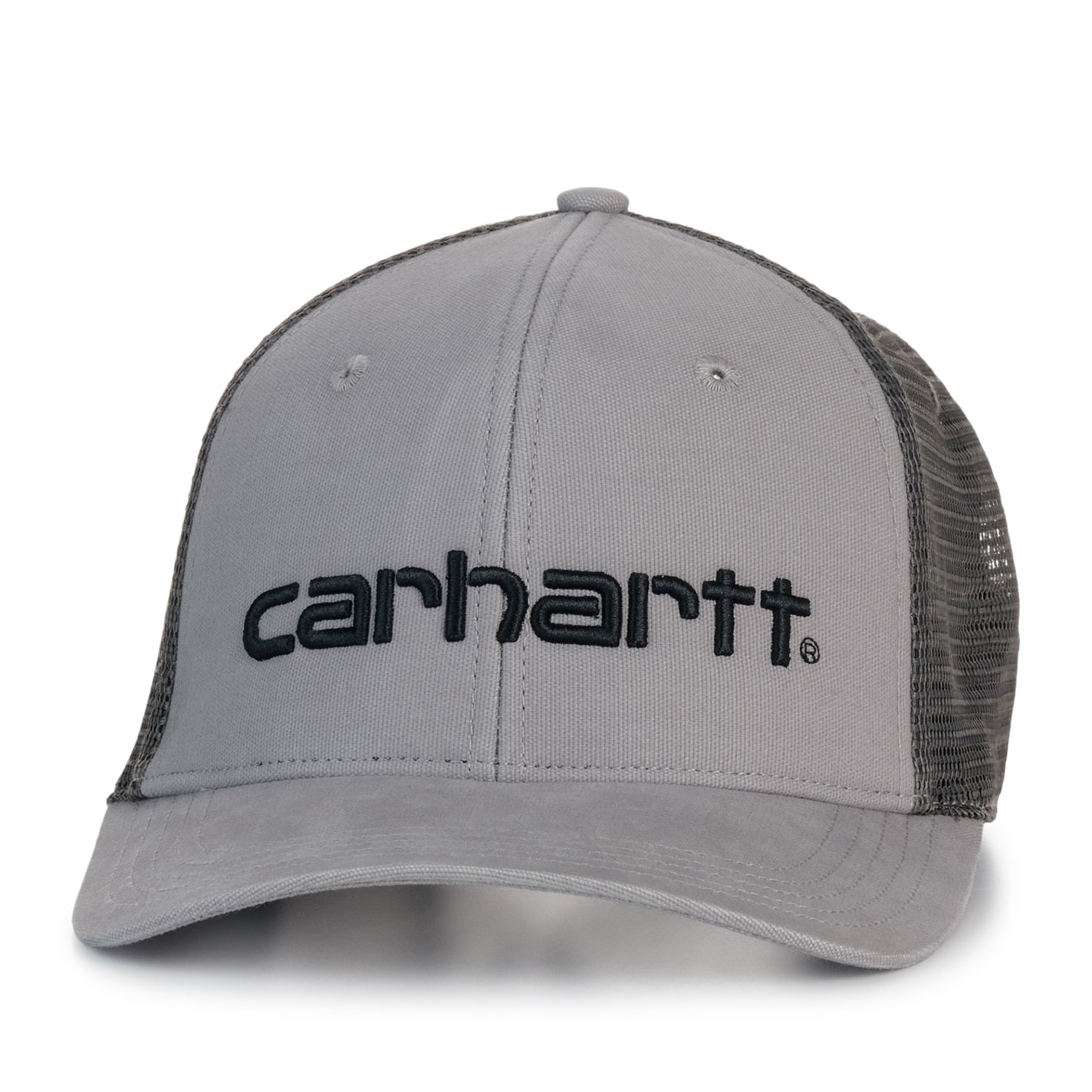 Carhartt Men's Gray & Cement Embroidered Logo Cap - Image 1