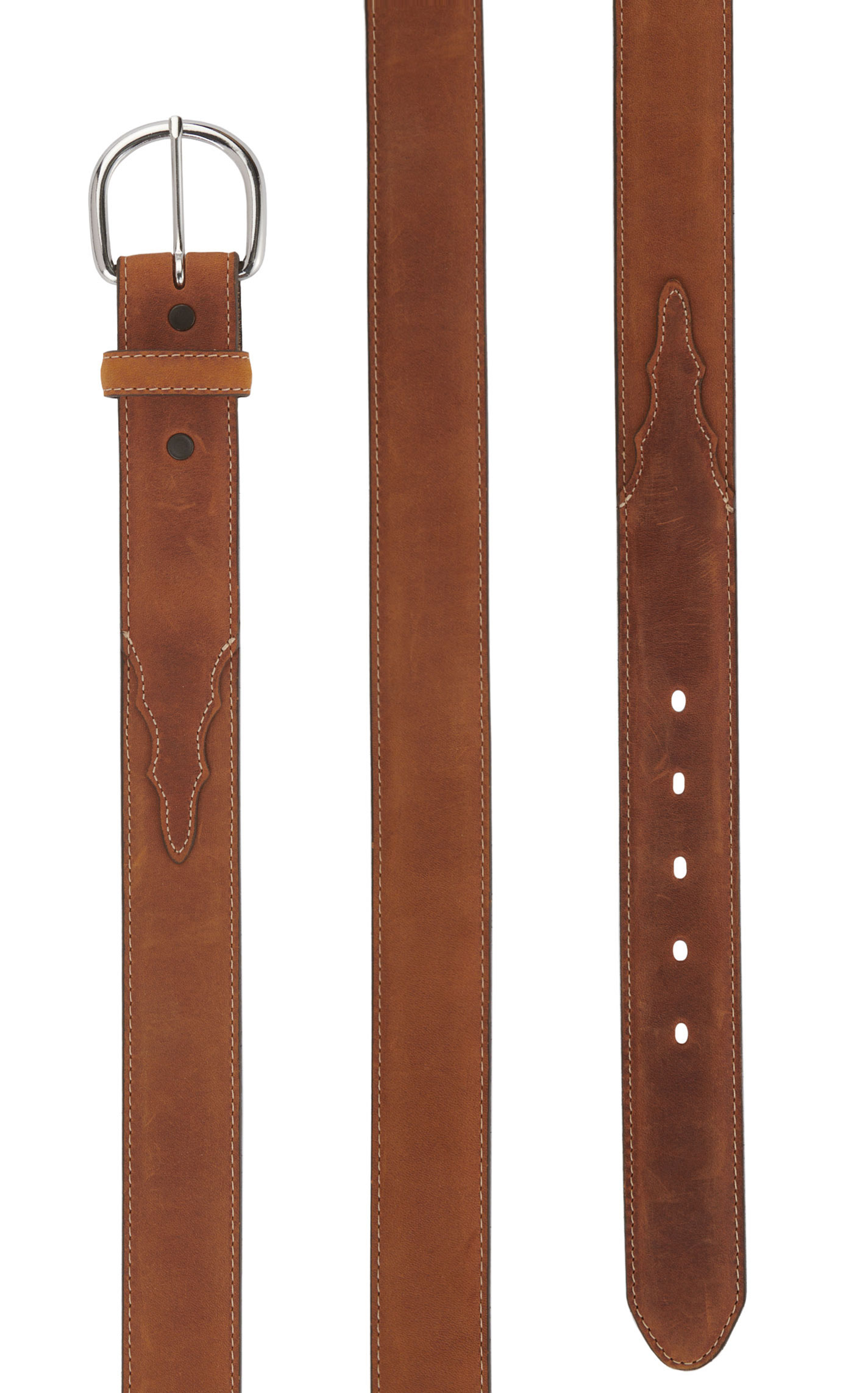 Justin Classic Men's Bay Apache Leather 1 3/8''- Sizes: 46'' - 56'' Western Belt - Image 1