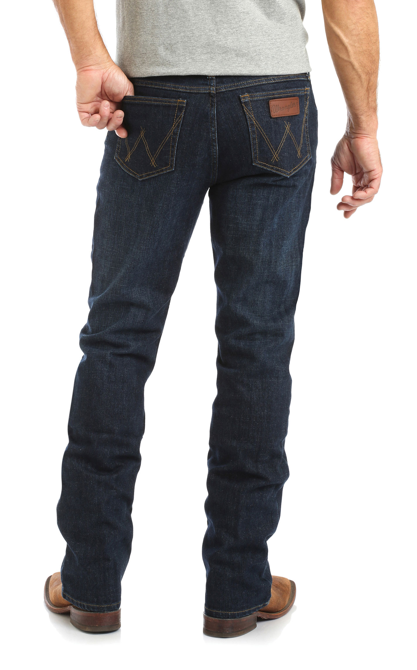 Wrangler 20X Men's Competition Dark Wash Slim Jeans - Extended Sizes - Image 1